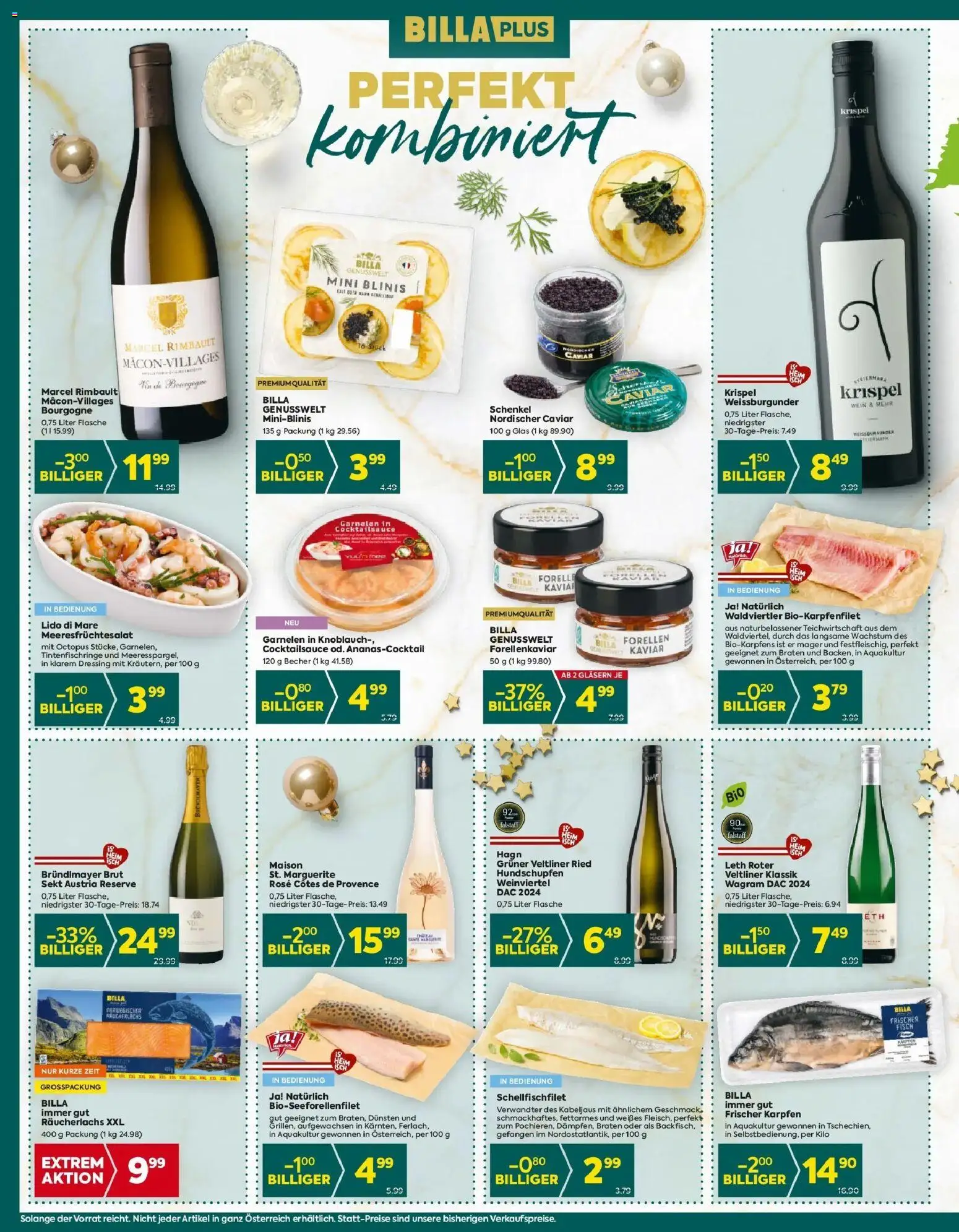 Billa Plus Flugblatt - Burgenland gültig ab 18.12.2025 | Seite: 9 | Produkte: Knoblauch, Wein, Fisch