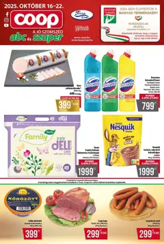 COOP - Abc & Szuper / Tisza - amely érvényes a következő dátumtól: 16.10.2025