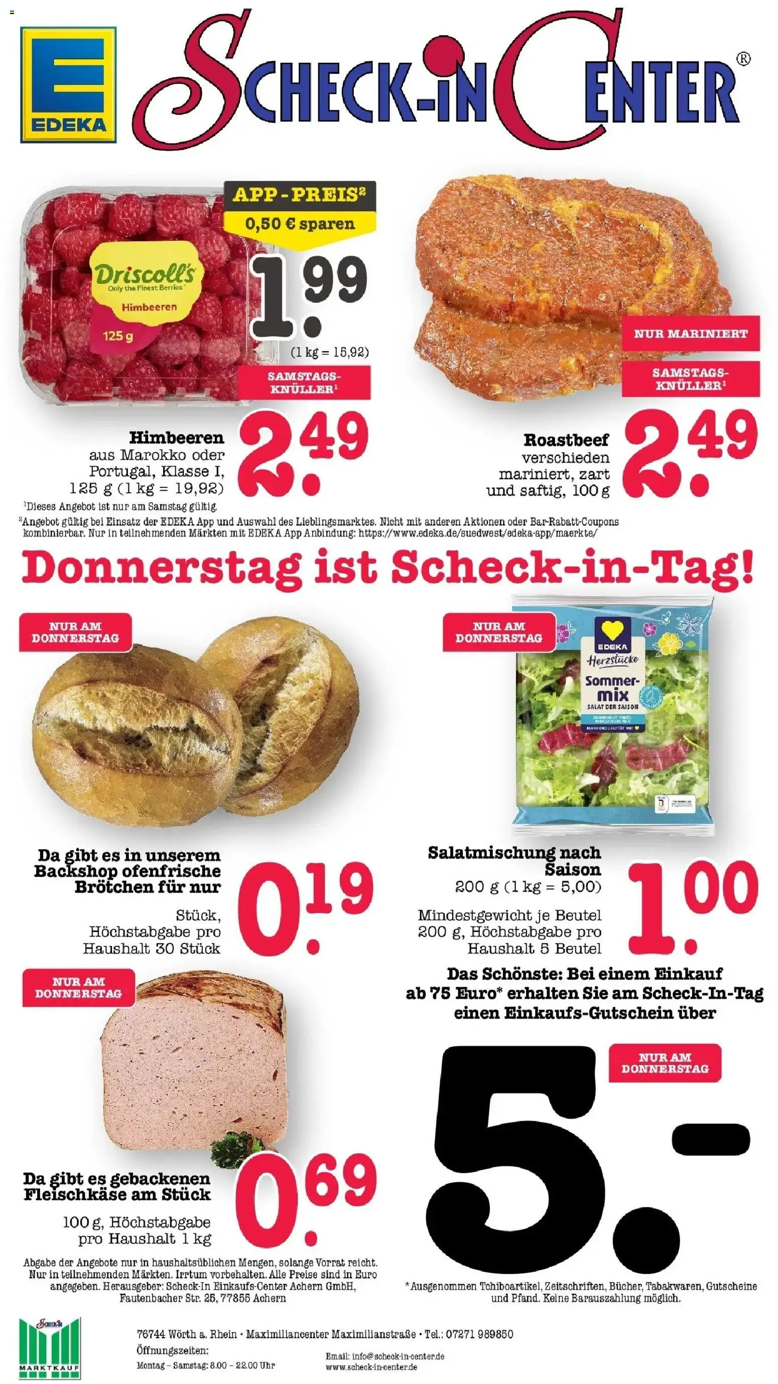 Edeka prospekt Wörth Am Rhein	 – gültig ab 05.04.2026 | Seite: 68 | Produkte: Himbeeren, Ofenfrische, Salat, Uhr