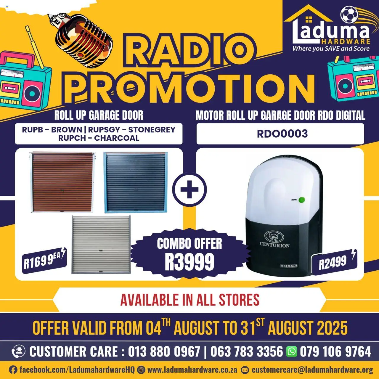 Laduma Hardware Radio Promotion │ valid from 04.08.2025 | Page: 3 | Products: Radio