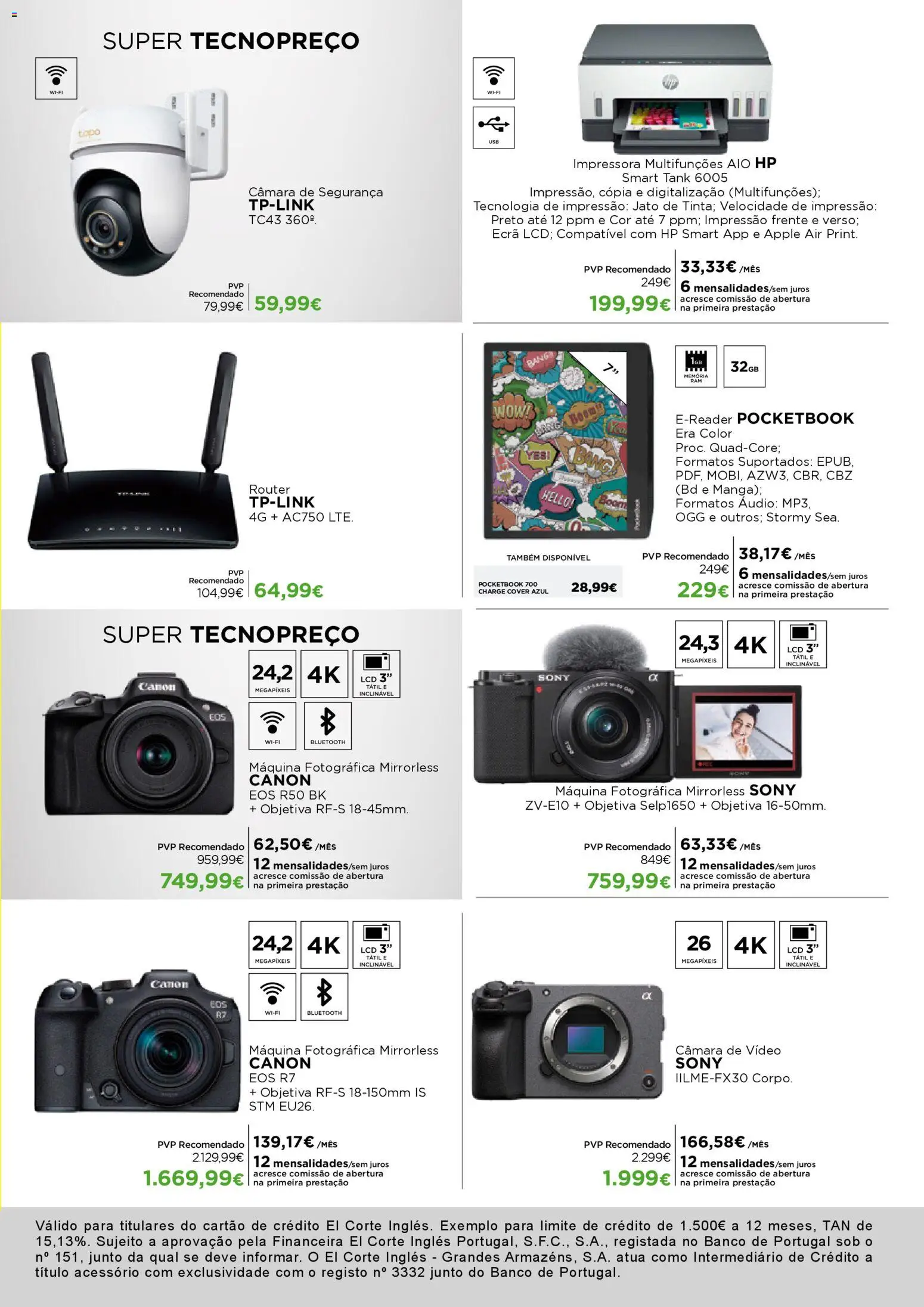 El Corte Ingles folheto │ válido de 27.02.2026 | Página: 9 | Produtos: Vídeo, Audio, Banco, Máquina fotográfica