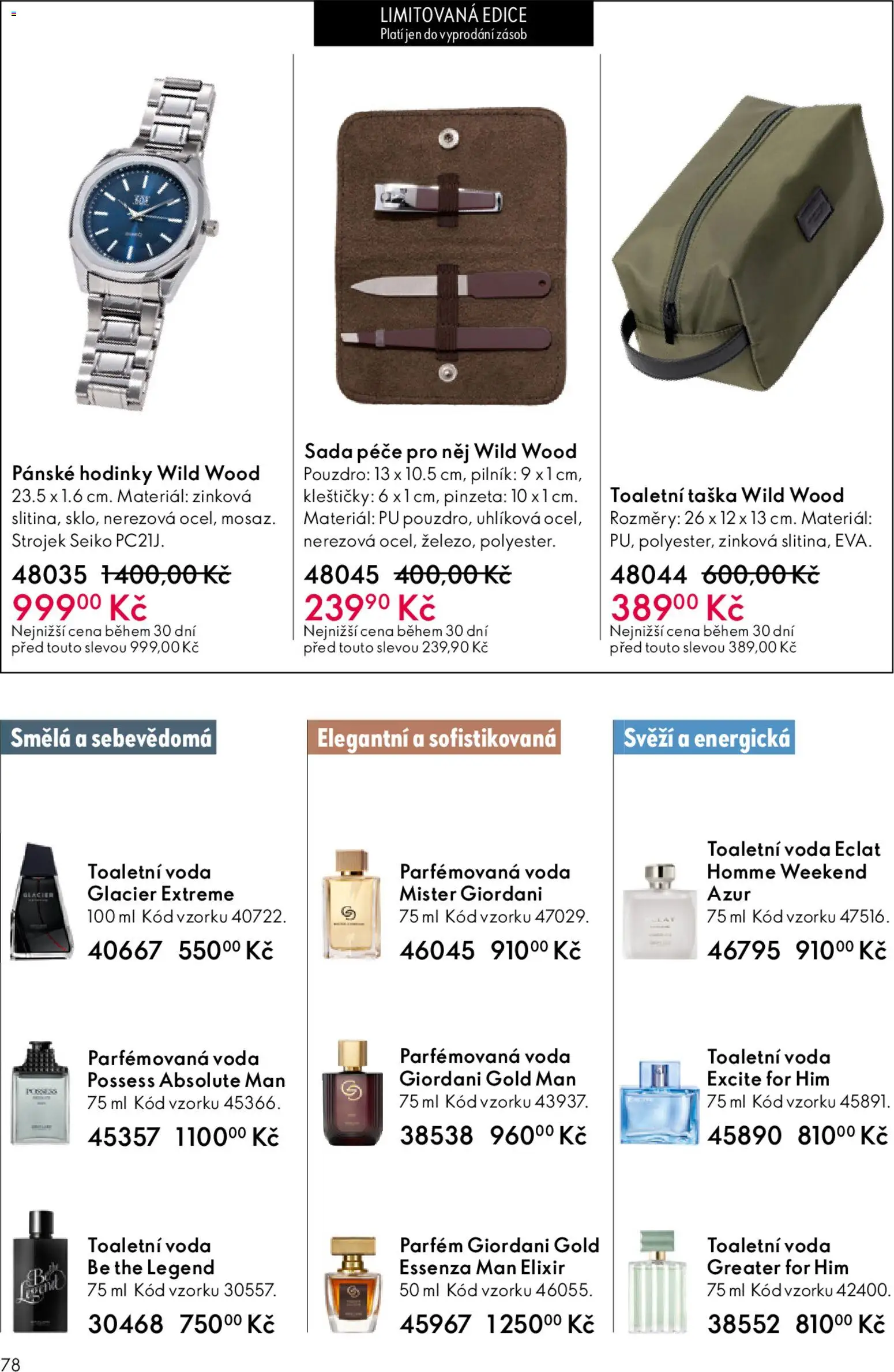 Oriflame katalog č. 06/2026 od 15.04.2026 | Strana: 78 | Produkty: Voda, Hodinky, Taška, Toaletní voda