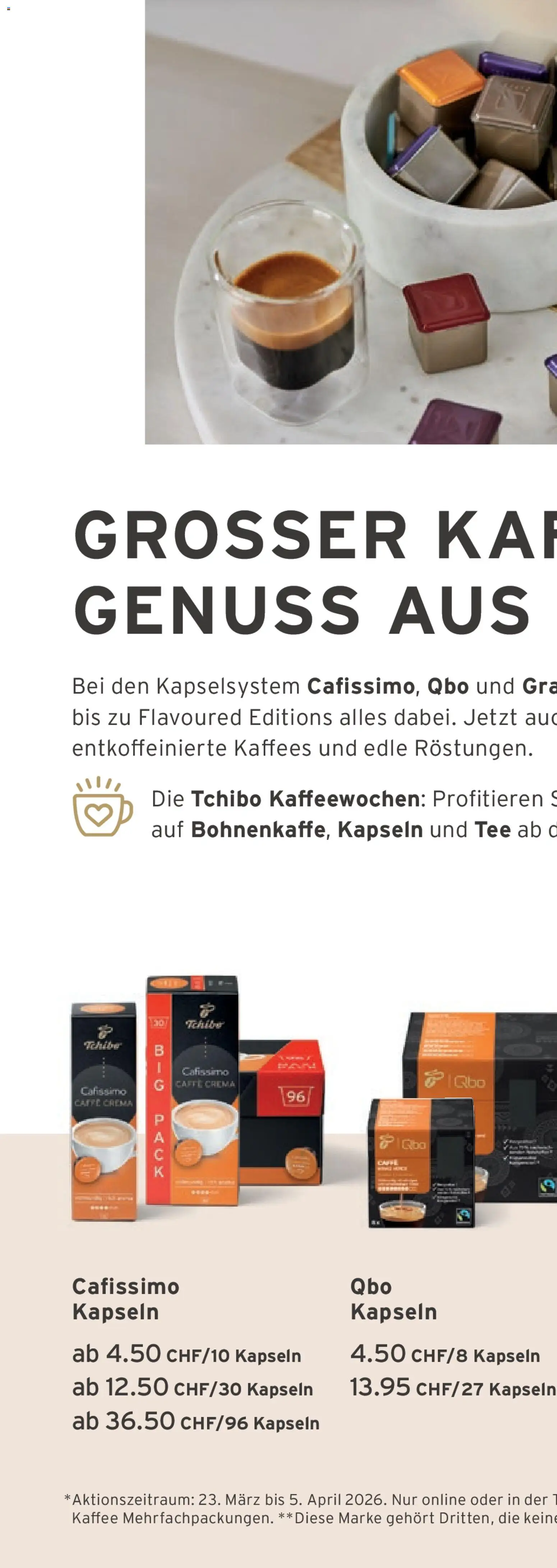 Tchibo aktionen Ein Leben in Balance – gültig ab 24.03.2026 | Seite: 26 | Produkte: Kaffee, Tee