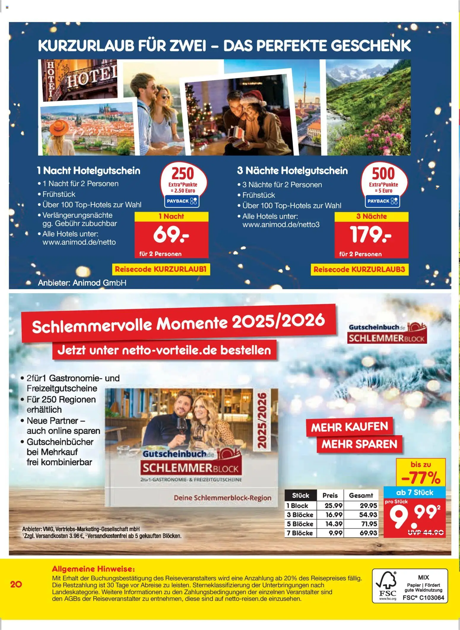 Netto Reisen Prospekt 	 – gültig ab 27.11.2025 | Seite: 20