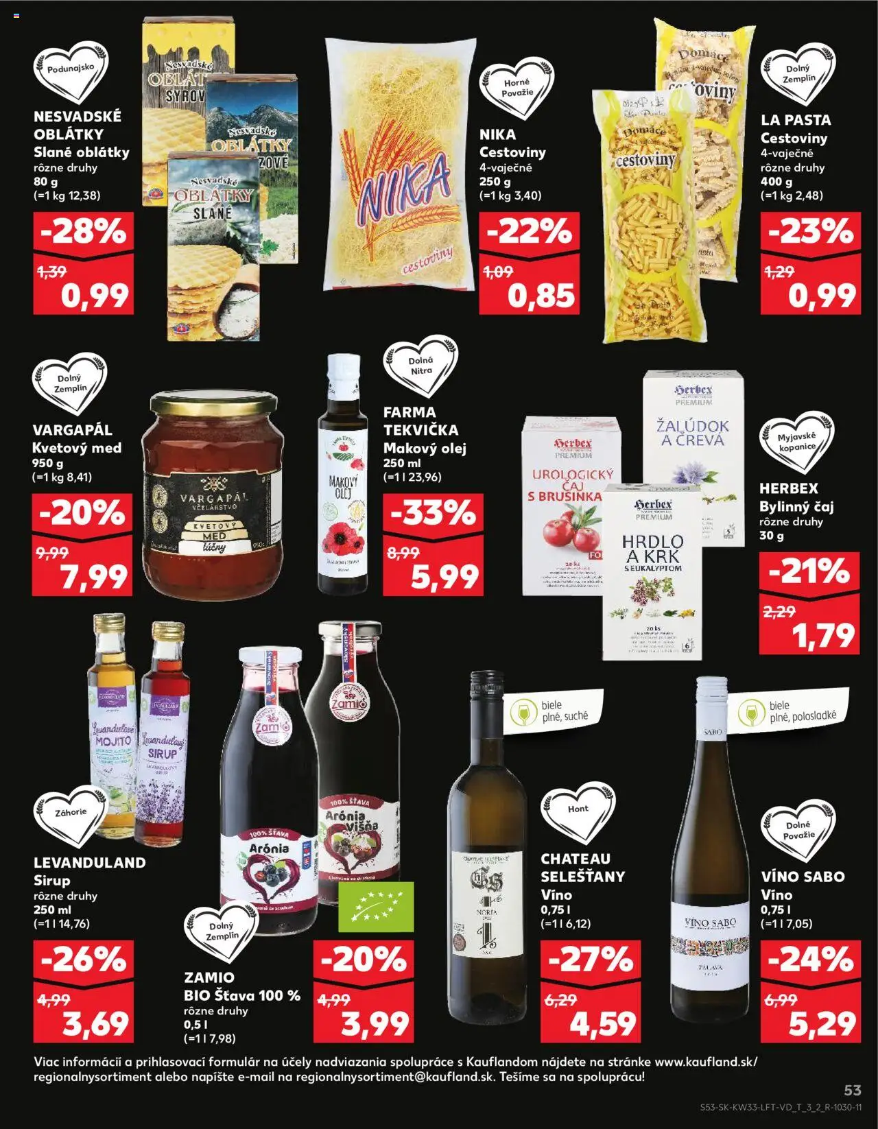 Kaufland Košice-Západ │ platný od 14.08.2025 | Strana: 53 | Produkty: Olej, Víno, Čaj, Cestoviny