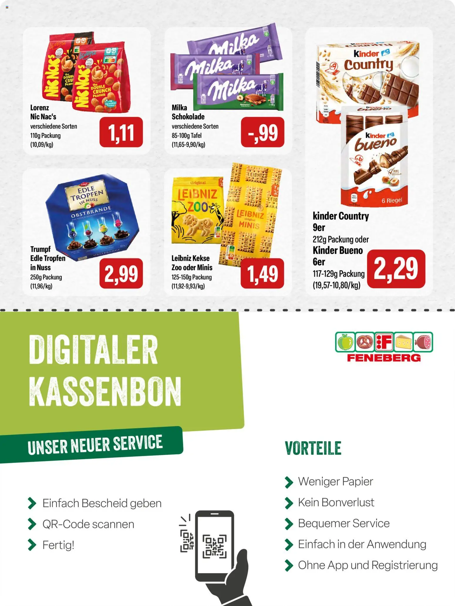 Feneberg Angebote – gültig ab 11.12.2025 | Seite: 14 | Produkte: Schokolade, Milka, Kekse, Kinder country
