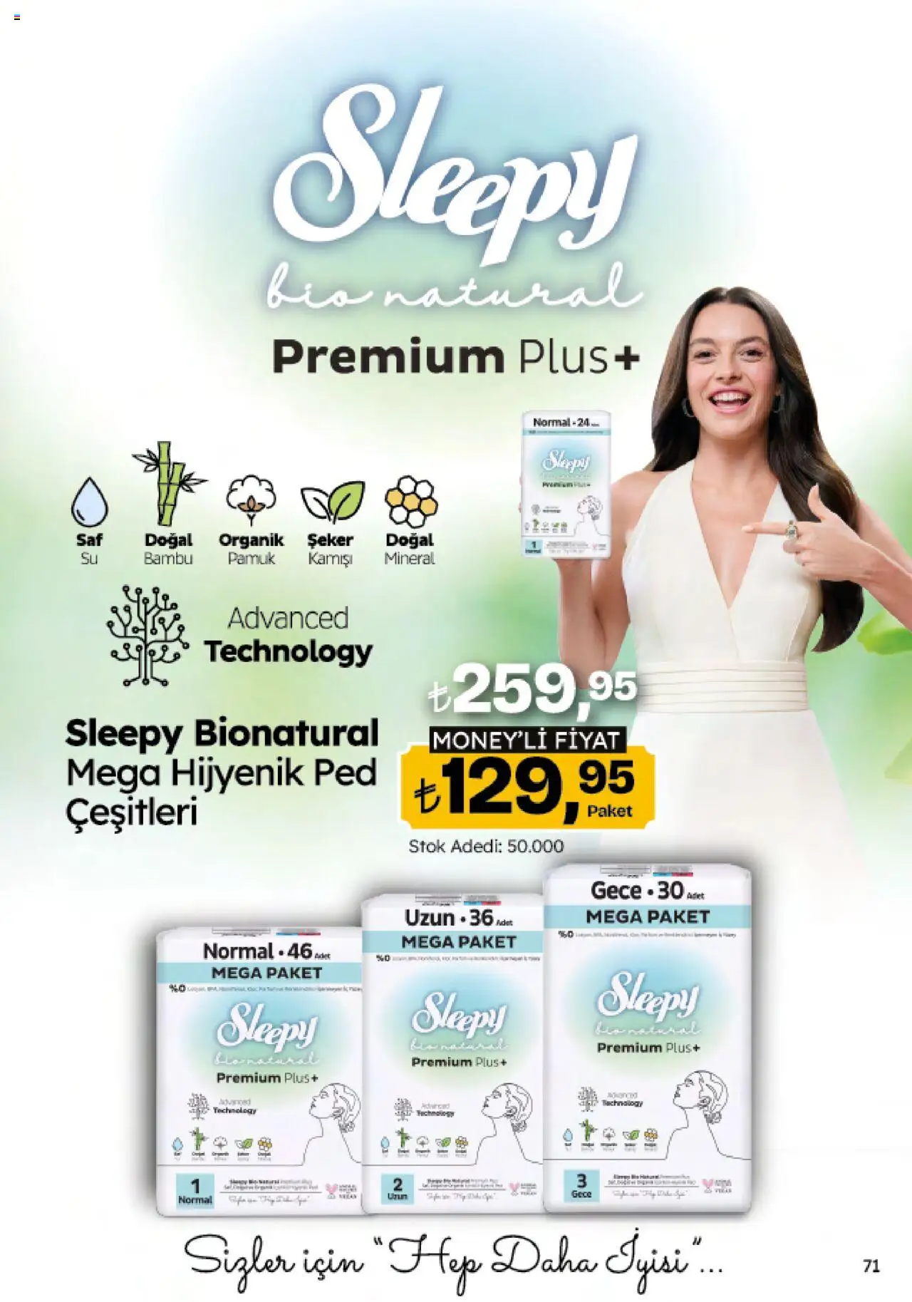 Migros Katalog - Migroskop - 09.10.2025 tarihinden itibaren geçerlidir | Sayfa: 71 | Ürünler: Hijyenik ped, Şeker