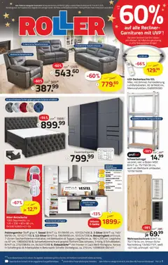 Roller Prospekt 	 ab 30.11.2025 gültig | Seite: 3 | Produkte: Geschirrspüler, Einbauküche, Boxspringbett, Küche