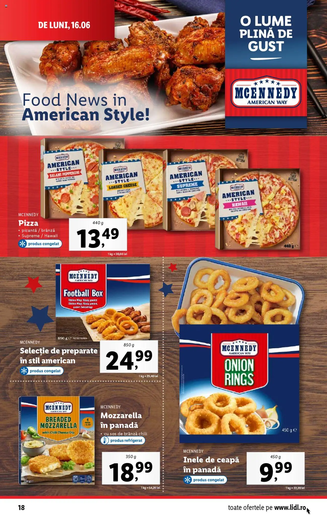Catalog Lidl – valabil de la 16.06.2025 | Pagină: 18 | Produse: Delgeç, Mozzarella, Ceapă, Sos