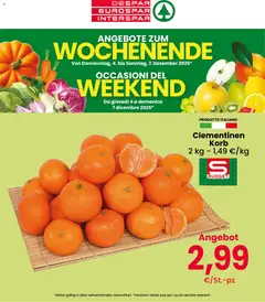 Anteprima del volantino Eurospar Weekend catalogo valido a partire dal 04.12.2025