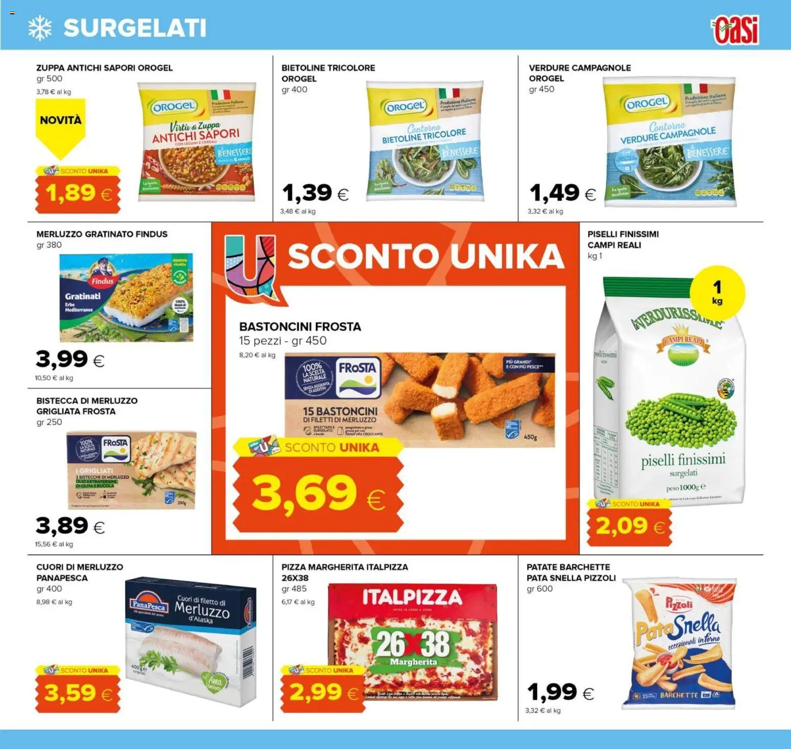 Volantino Oasi del 23.10.2025 | Pagina: 15 | Prodotti: Legumi, Pizza, Verdure, Piselli
