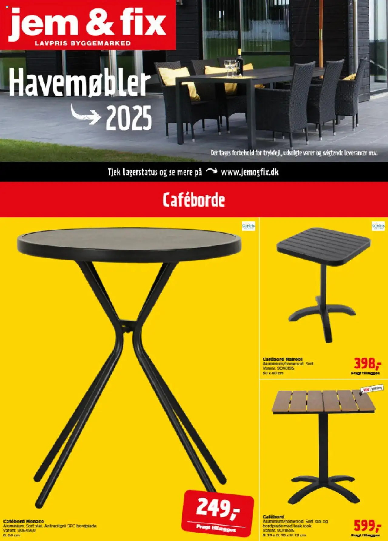 Jem & fix tilbudsavis – gyldig fra 13.03.2025 | Side: 1 | Produkter: Havemøbler