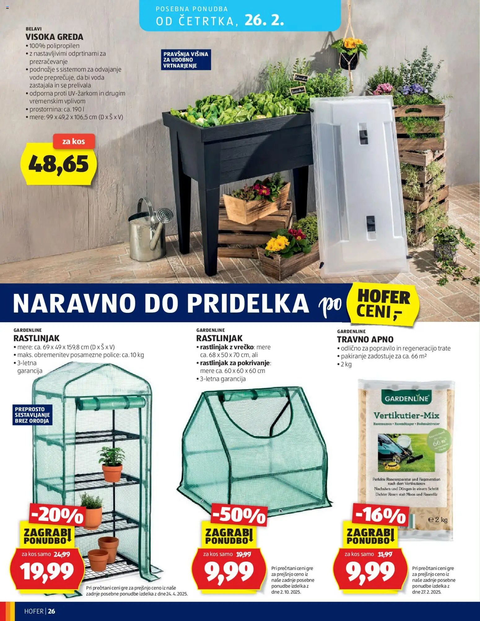 Novi Hofer katalog ponudbe – veljaven od 18.02.2026 | Stran: 26 | Izdelki: Kos, Voda