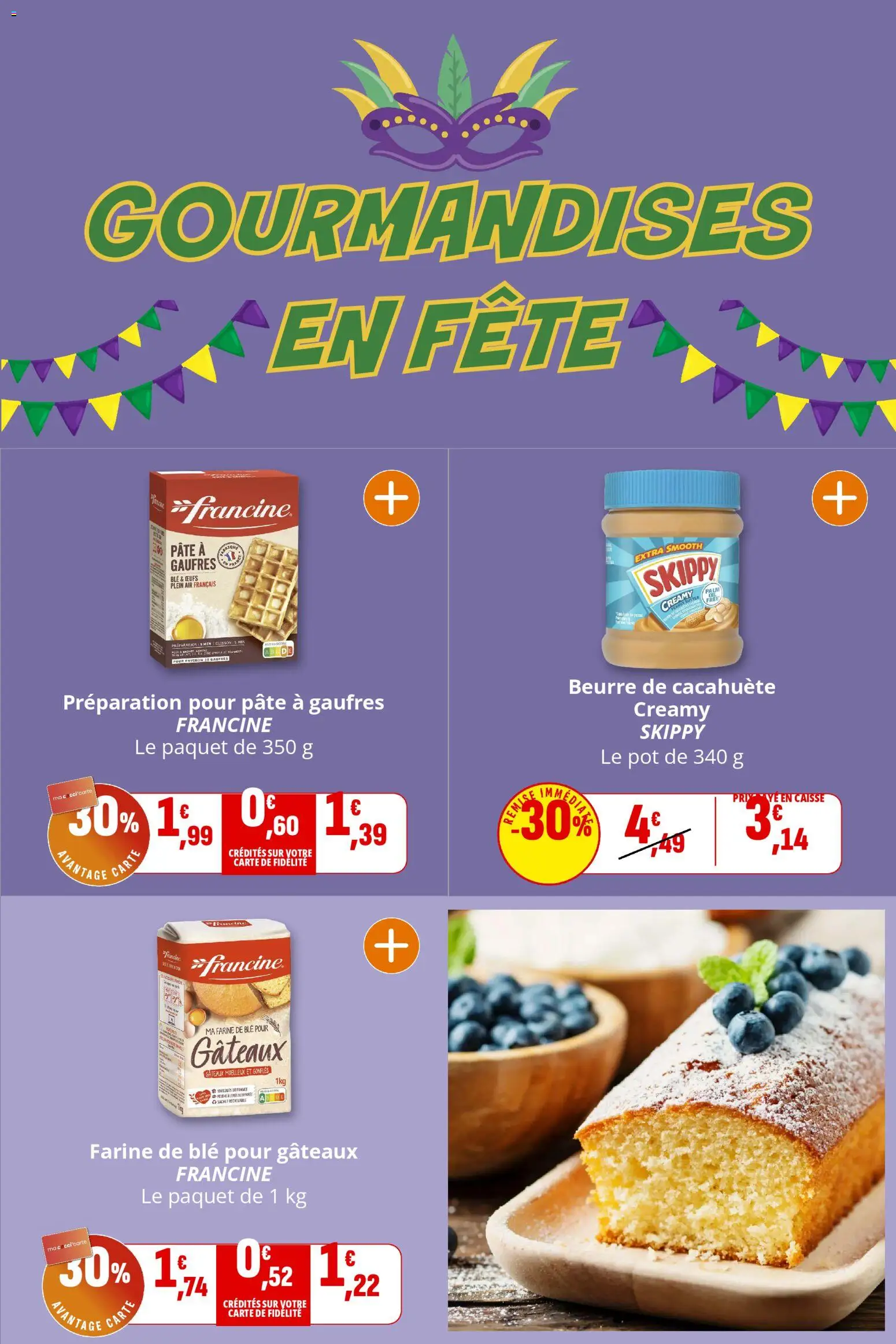 {H1} | Page: 25 | Produits: Farine, Beurre de cacahuète, Beurre, Gaufres