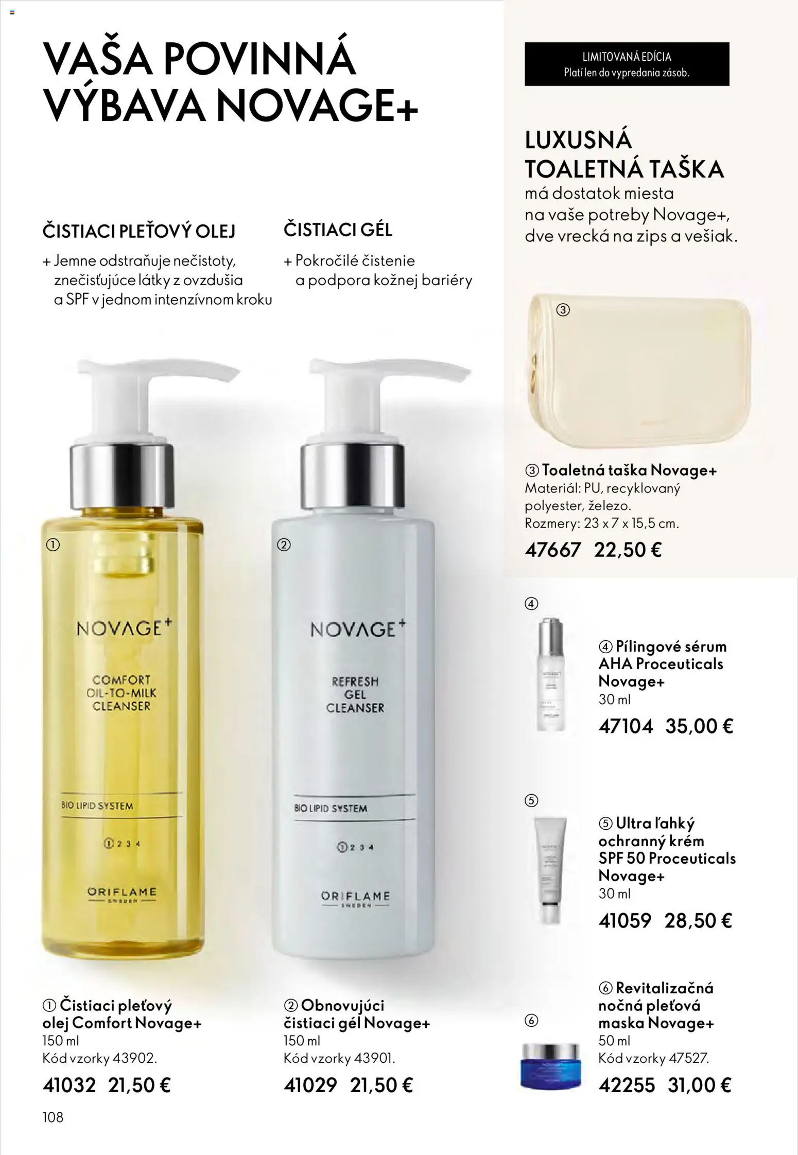 Nové Oriflame akcie – leták je platný od 12.11.2025 | Strana: 108 | Produkty: Olej, Maska, Krém, Taška