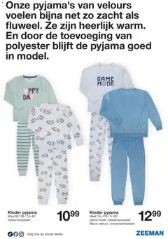 Zeeman folder - Voorbeeld van een folder van Zeeman, geldig van 25.10.2025 | Pagina: 10 | Producten: Kinder, Velours, Pyjama