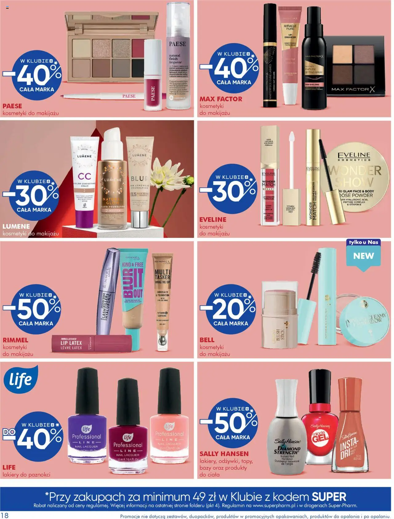 Super-pharm Gazetka - Jesień od 18.09.2025 | Strona: 18 | Produkty: Kosmetyki, Bell, Lakiery, Finish