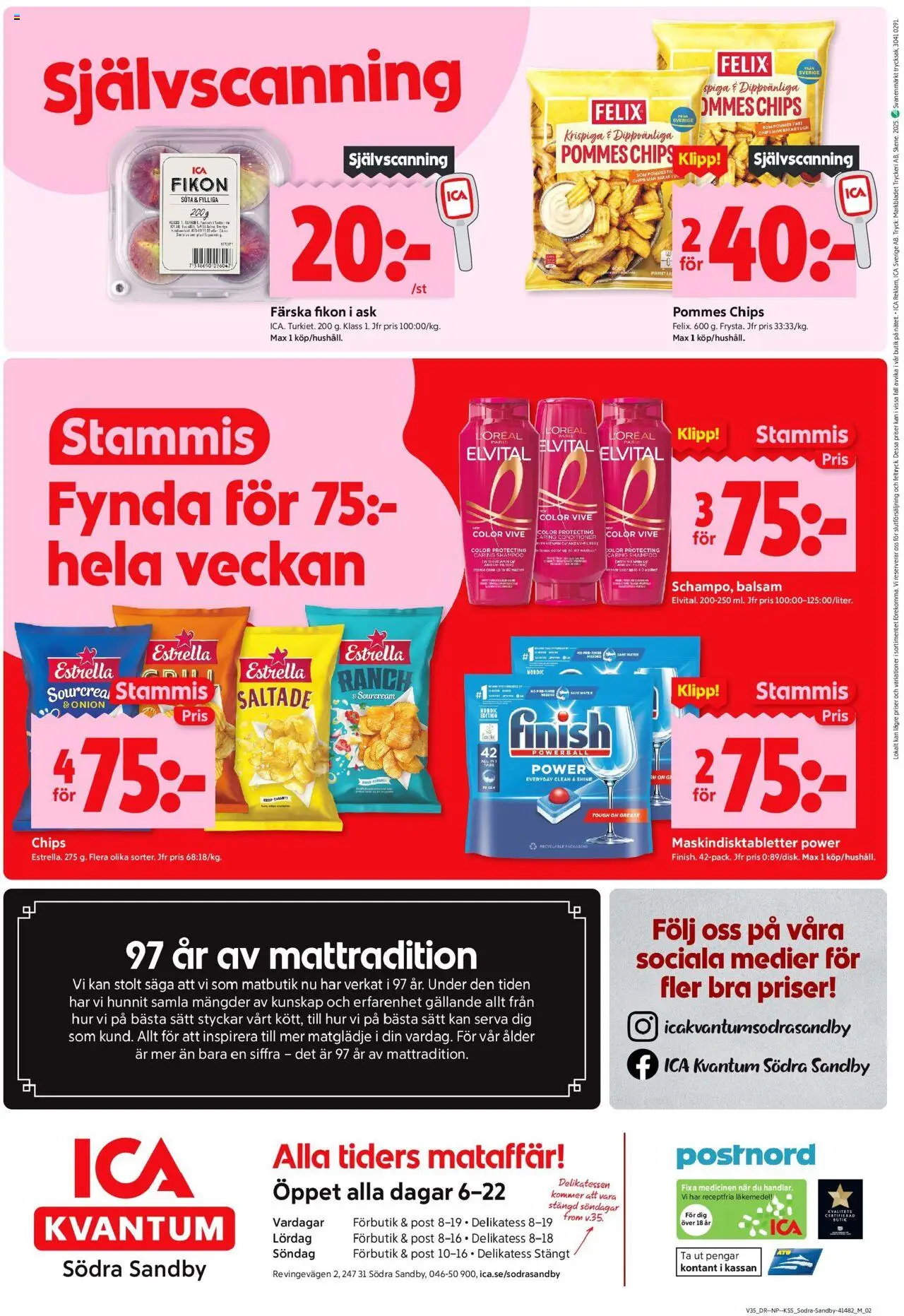 ICA Kvantum reklamblad aktuell från 25.08.2025 | Sida: 10 | Produkter: Balsam, Chips
