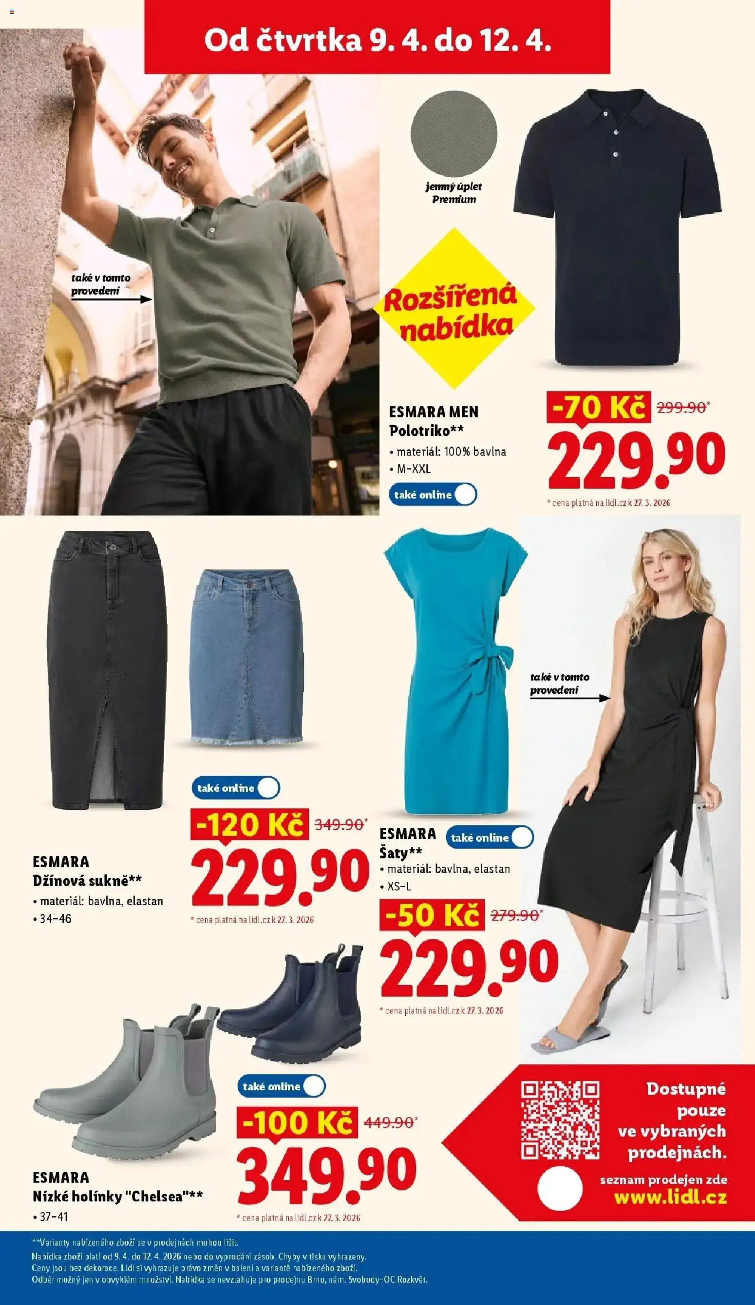 Lidl aktuální leták od 09.04.2026 | Strana: 41 | Produkty: Šaty, Sukně, Holínky