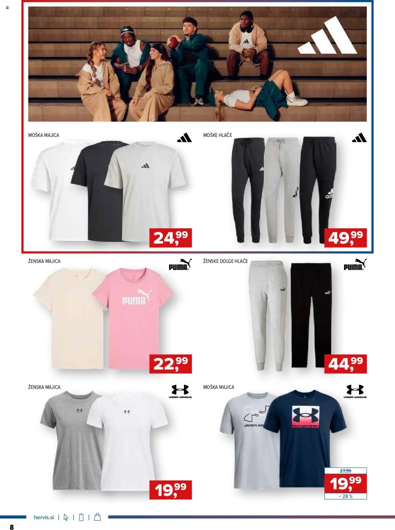 Novi Hervis katalog ponudbe – veljaven od 17.09.2025 | Stran: 8 | Izdelki: Majica, Hlace