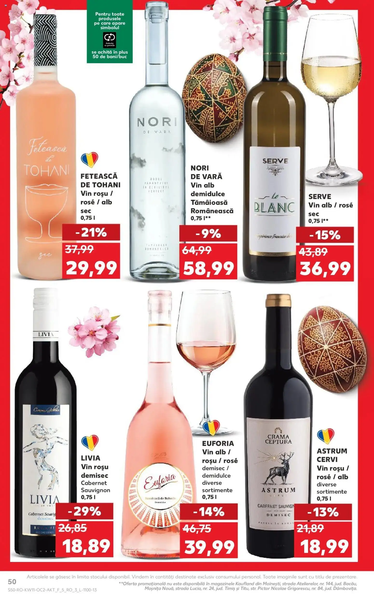 Noul catalog Kaufland – valabil de la 11.03.2026 | Pagină: 50 | Produse: Vin