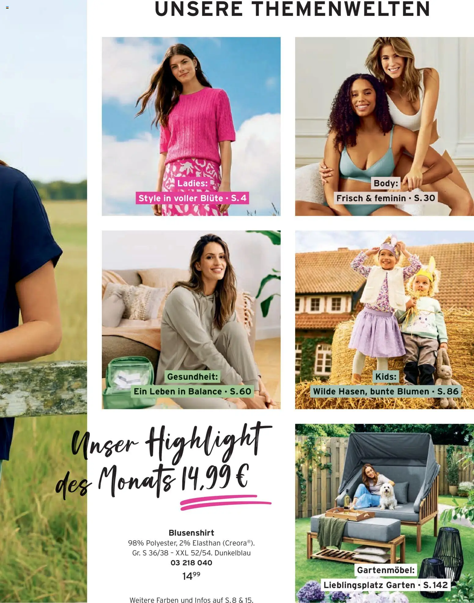 Tchibo Katalog Frühling – gültig ab 24.03.2026 | Seite: 3 | Produkte: Gartenmöbel, Blumen