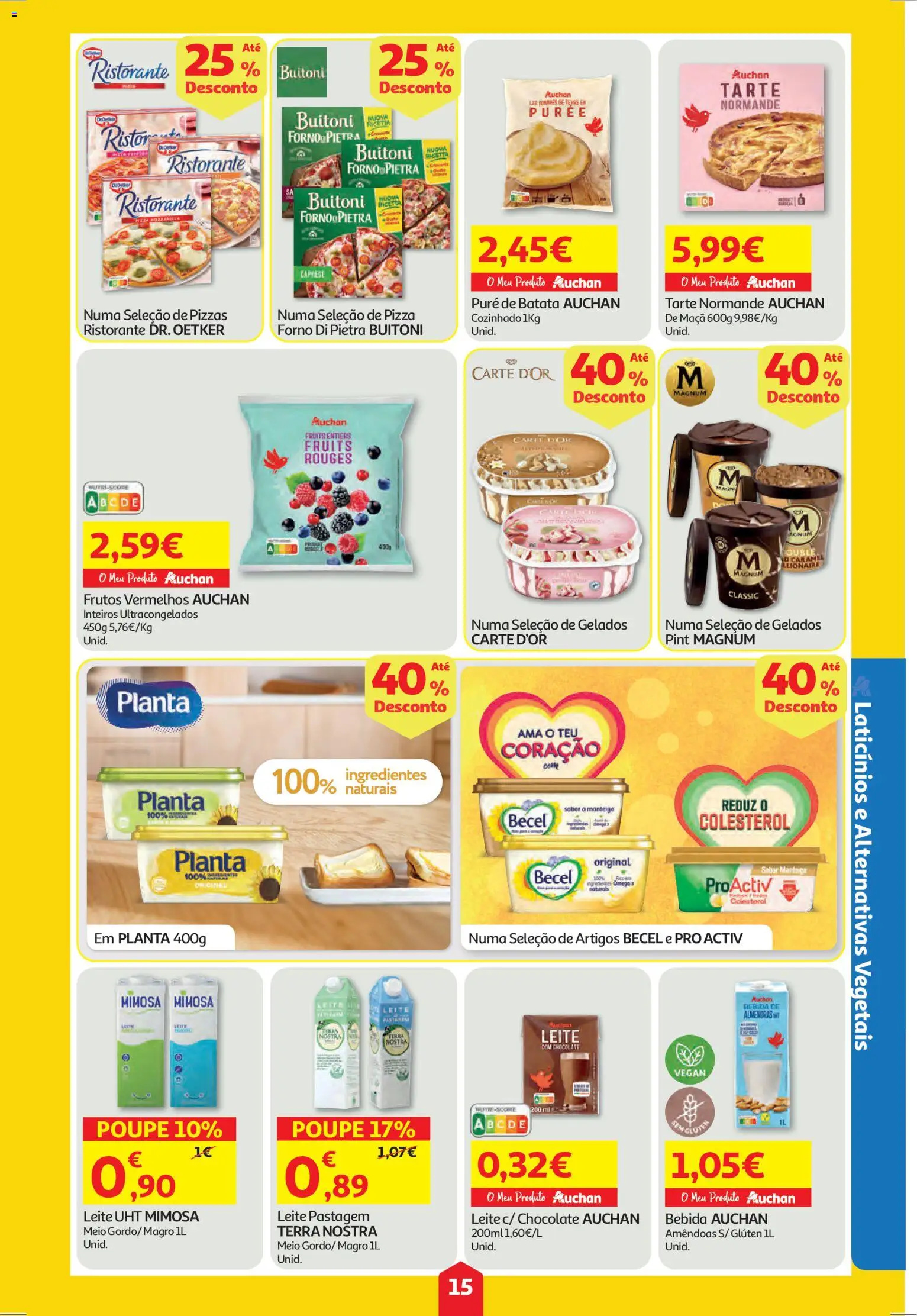 Auchan folheto │ válido de 04.12.2025 | Página: 15 | Produtos: Amêndoas, Forno, Manteiga, Tarte