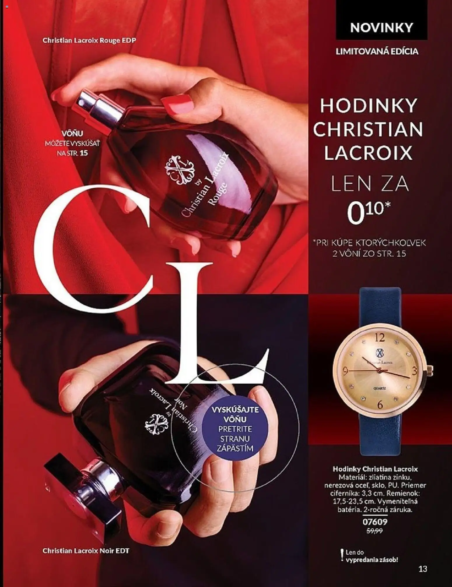 Nové Avon akcie – leták je platný od 01.12.2025 | Strana: 13 | Produkty: Hodinky