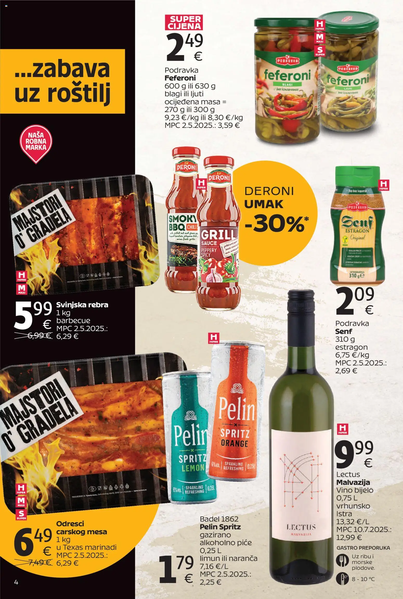 Tommy katalog | vrijedi od 27.04.2026 | Stranica: 4 | Proizvodi: Podravka, Limun, Senf, Feferoni