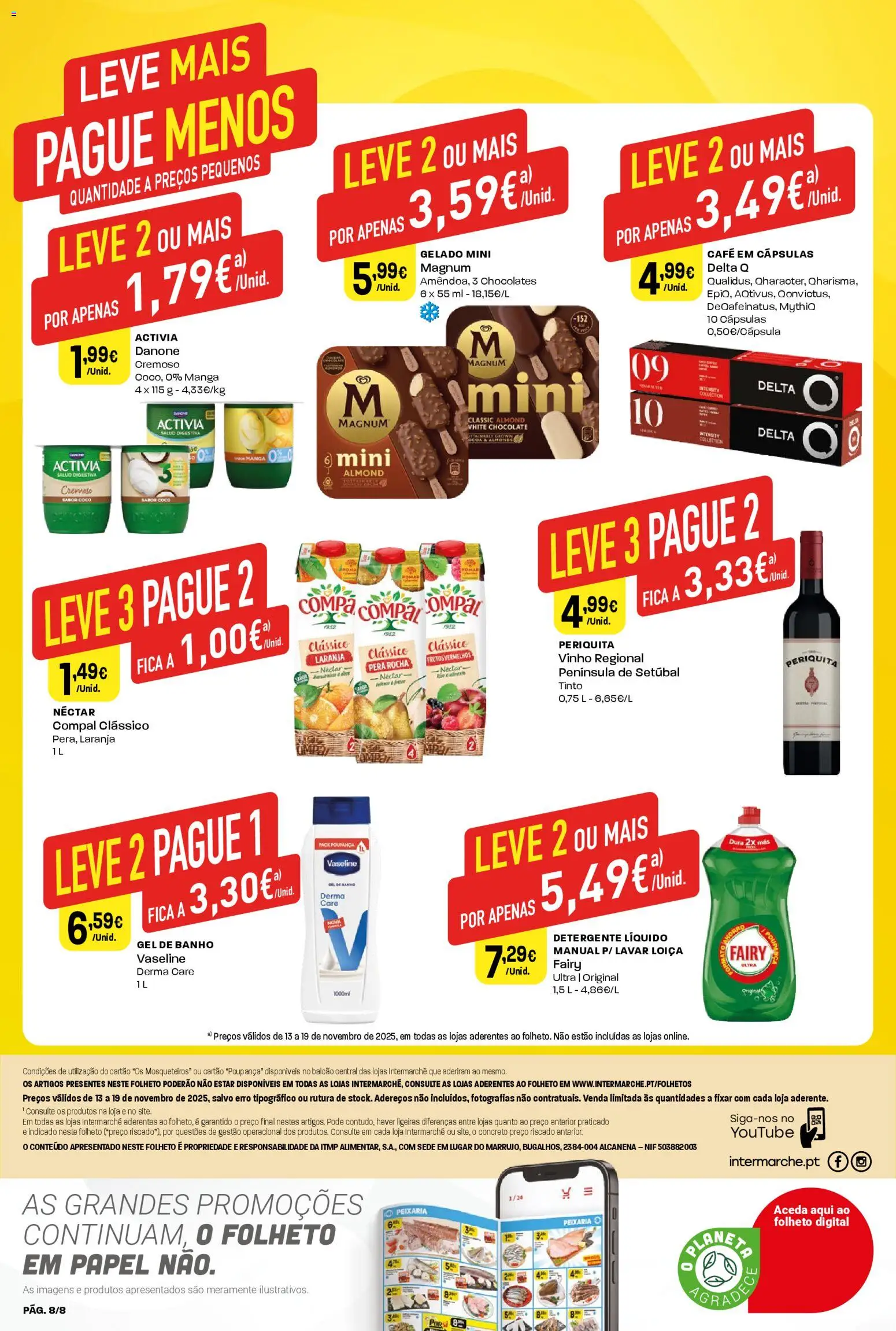 Intermarché Folheto Mini │ válido de 13.11.2025 | Página: 8 | Produtos: Chocolates, Gelado, Café, Chocolate