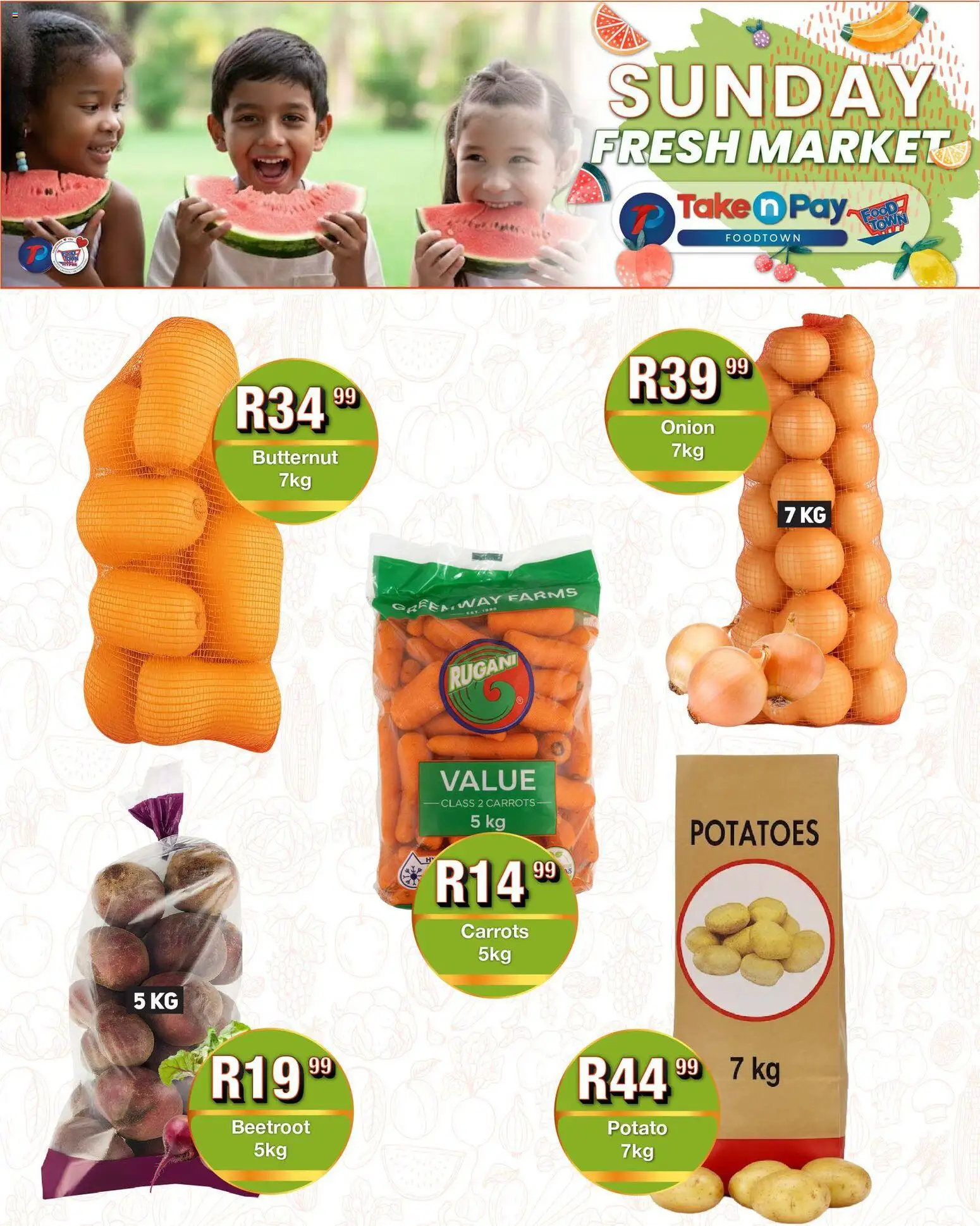 New Take n Pay catalogue – valid from 18.01.2026 | Page: 6 | Products: Carrots, Potatoes