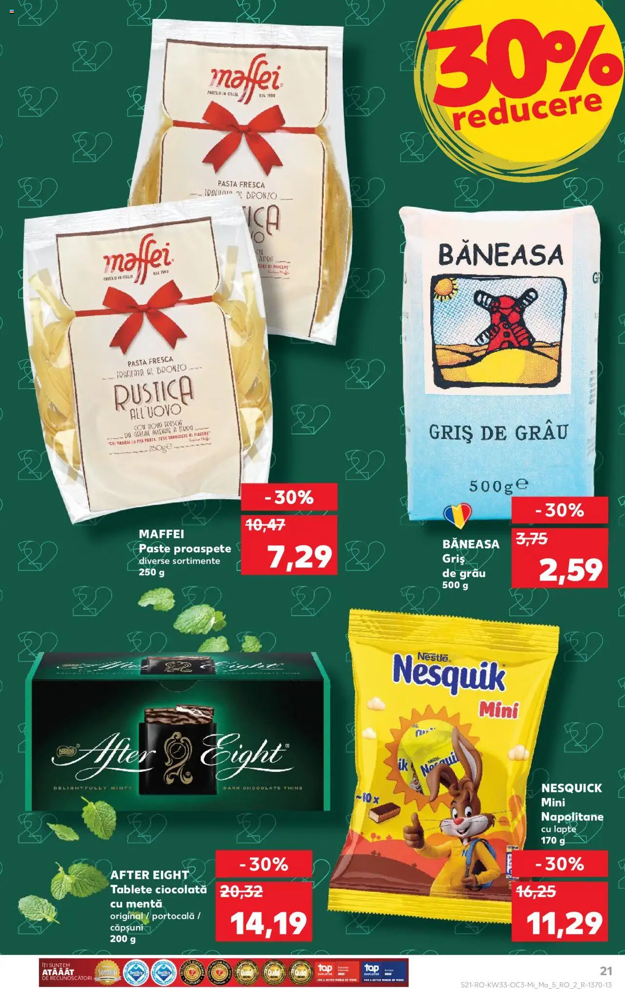 Catalog Kaufland - Slatina – valabil de la 13.08.2025 | Pagină: 21 | Produse: Napolitane, Ciocolată, Căpșuni, Paste