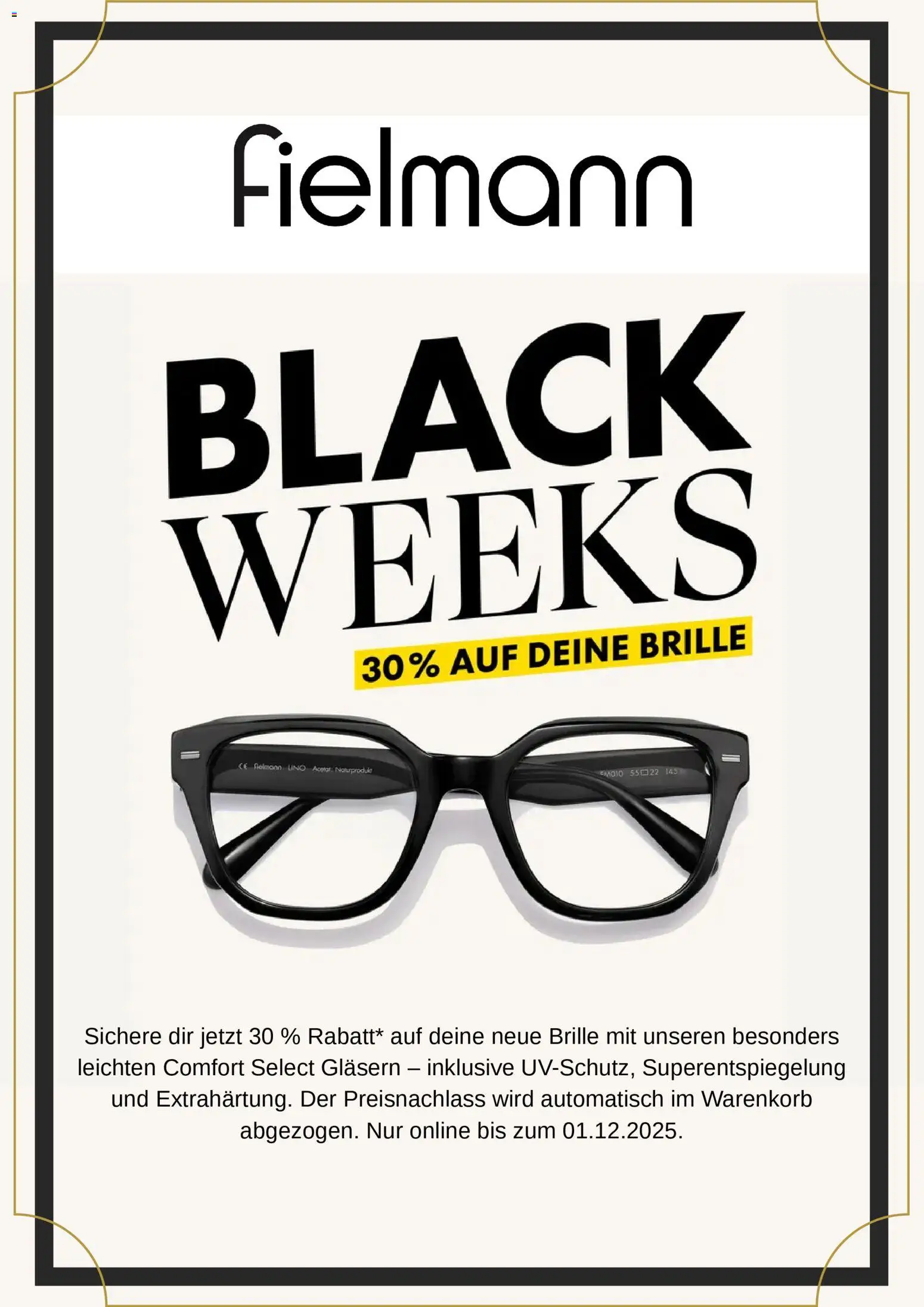 Fielmann - Black Friday – gültig ab 21.11.2025 | Seite: 1 | Produkte: Brille
