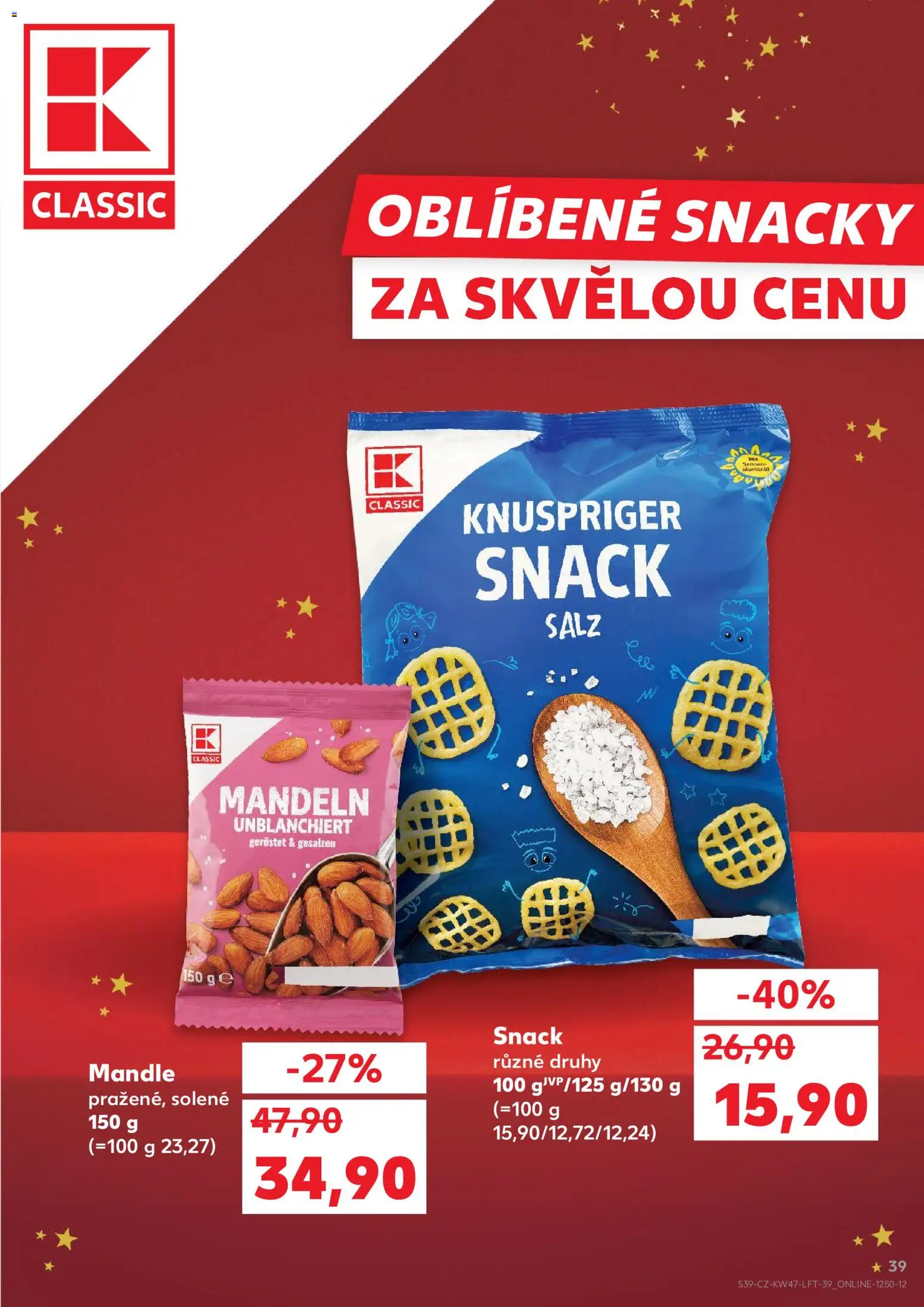 Kaufland leták - Ostrava od 19.11.2025 | Strana: 39 | Produkty: Mandle