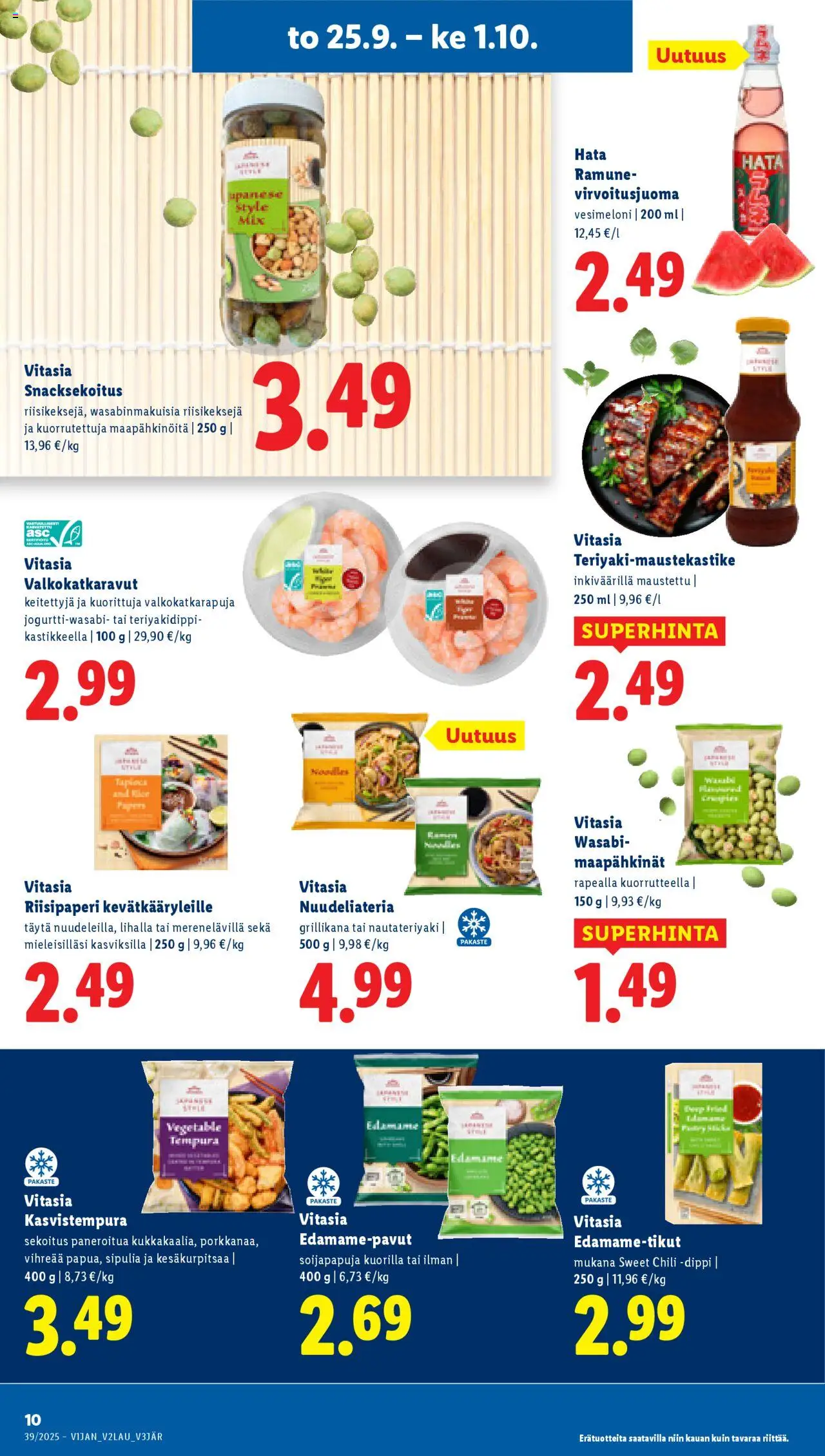 Lidl tarjoukset - Helsinki – voimassa 25.09.2025 alkaen | Sivu: 12 | Tuotteet: Maapähkinät, Vesimeloni, Chili
