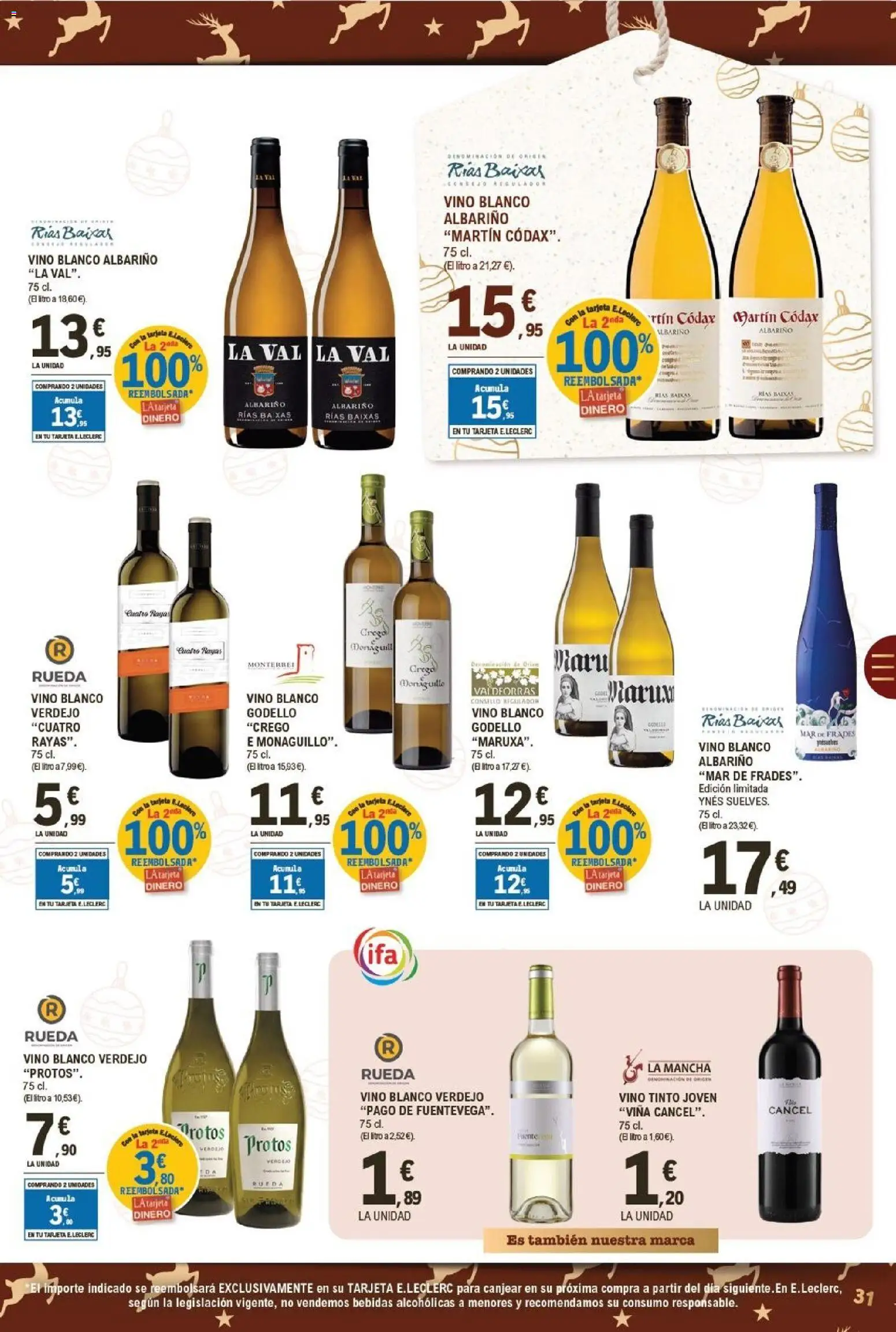 E.Leclerc folleto │ válido desde el 15.12.2025 | Página: 31 | Productos: Vino, Té