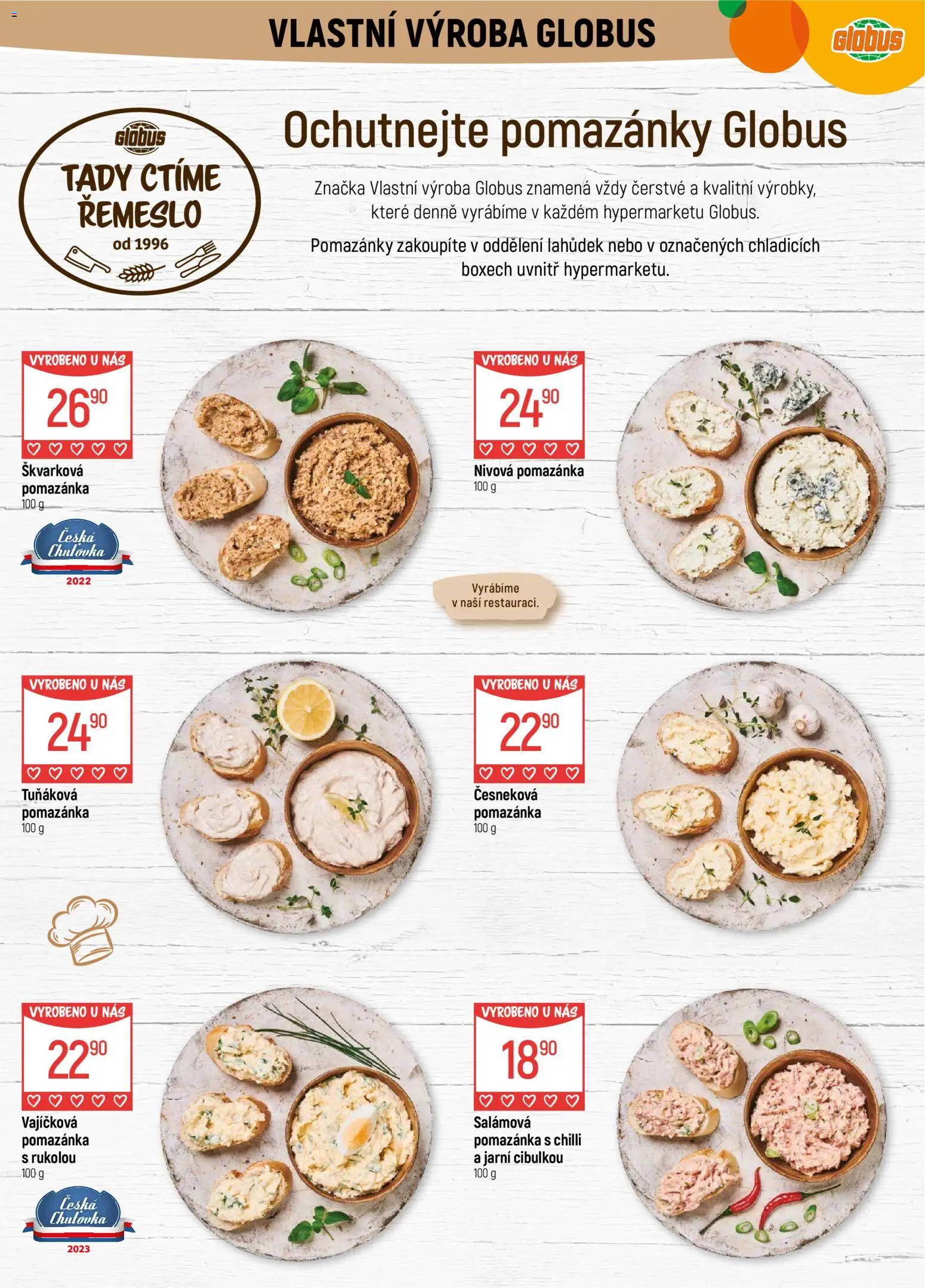 Globus leták - Havířov od 29.10.2025 | Strana: 10 | Produkty: Pomazánky, Globus, Pomazánka