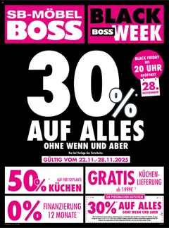 SB Möbel Boss - Black Friday ab 22.11.2025 gültig