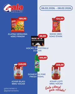 Gala MARKET vikend akcija - pregled Gala MARKET kataloga - važi od 06.02.2026