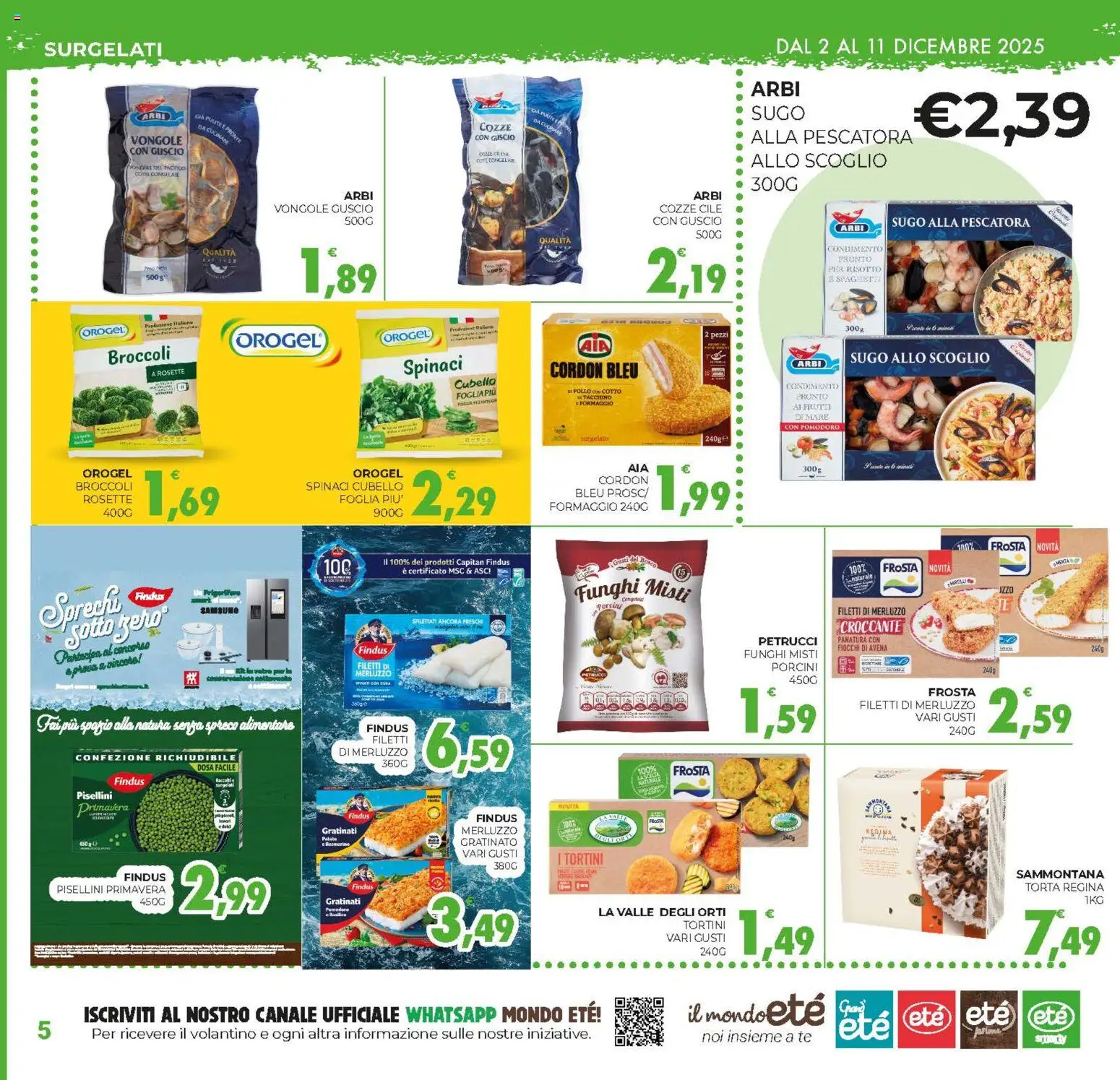 Volantino Eté del 02.12.2025 | Pagina: 5 | Prodotti: Rosmarino, Pollo, Merluzzo, Funghi