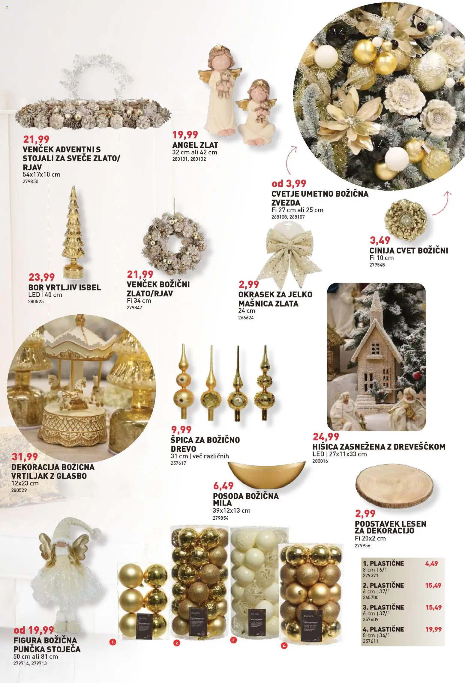 Novi Inpos katalog ponudbe – veljaven od 13.11.2025 | Stran: 5 | Izdelki: Cvetje, Svece