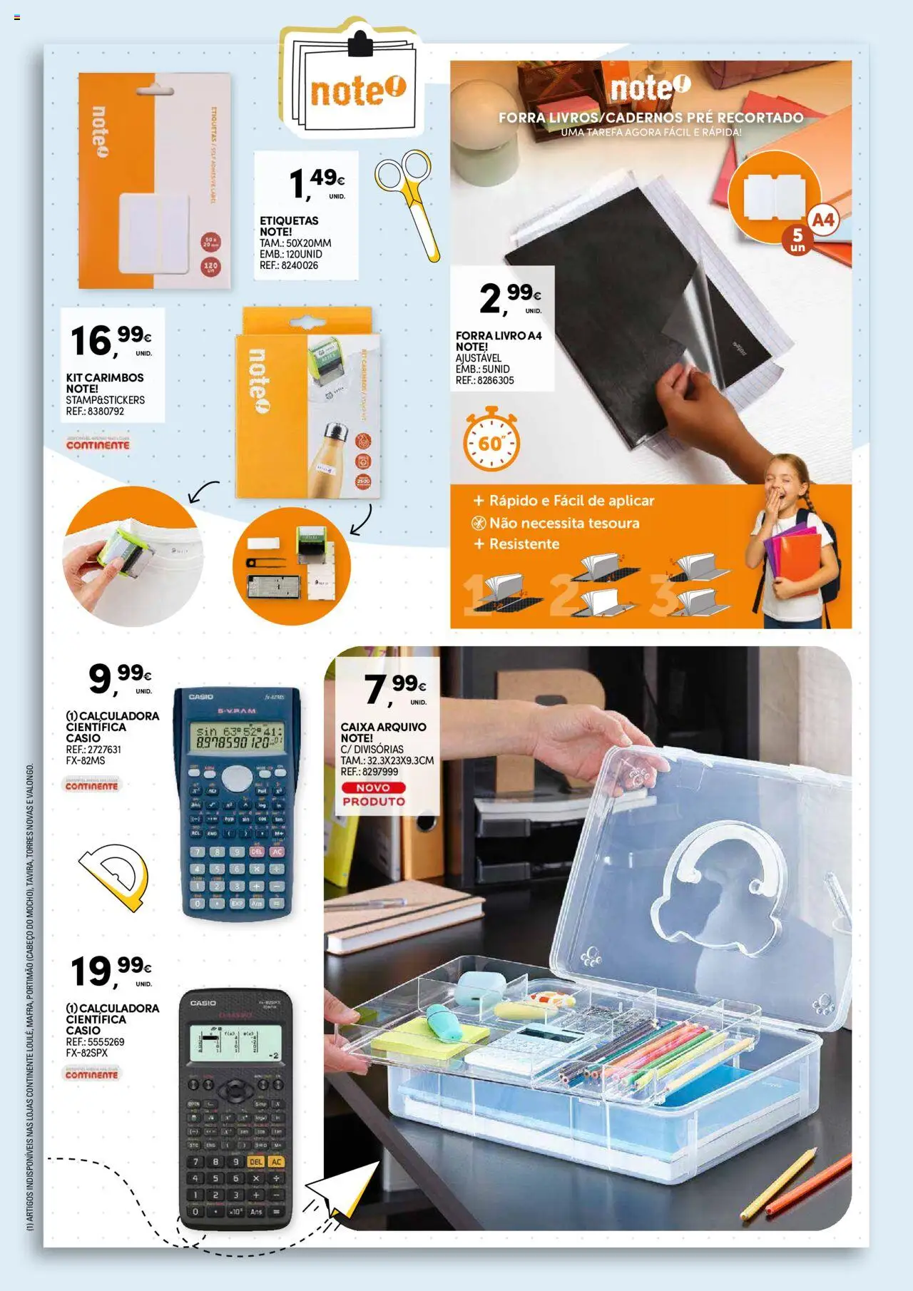Continente - Regresso às Aulas: Regressamos com tudo │ válido de 12.08.2025 | Página: 26 | Produtos: Calculadora, Caixa