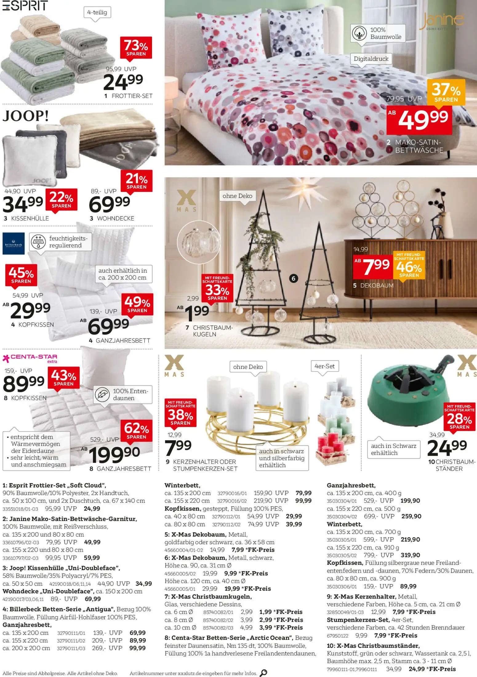 XXXL Lutz Nr. 1 beim Preis – gültig ab 02.11.2025 | Seite: 4 | Produkte: Bettwäsche, Kopfkissen