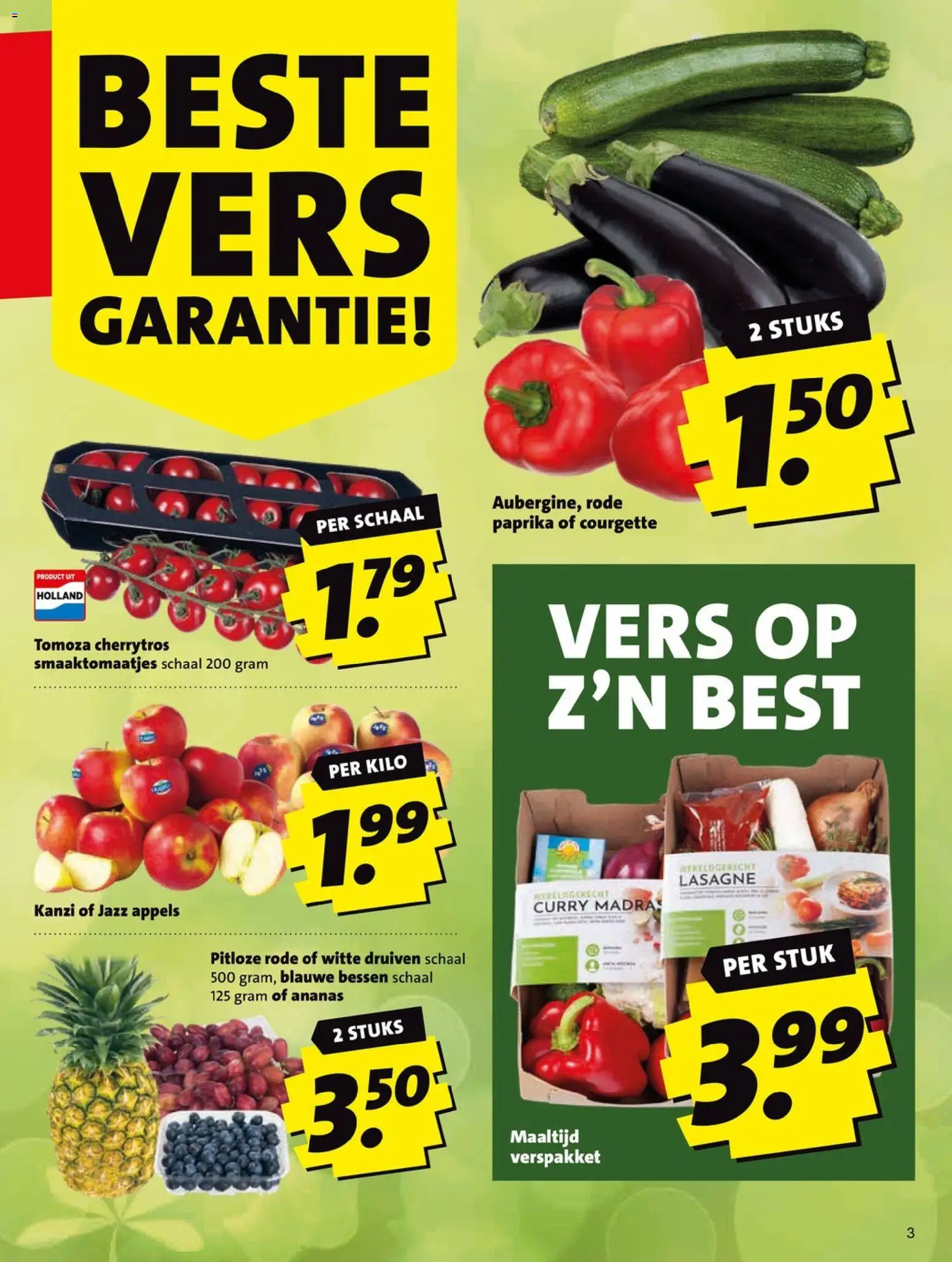 {H1} | Pagina: 3 | Producten: Appels, Ananas, Schaal, Druiven