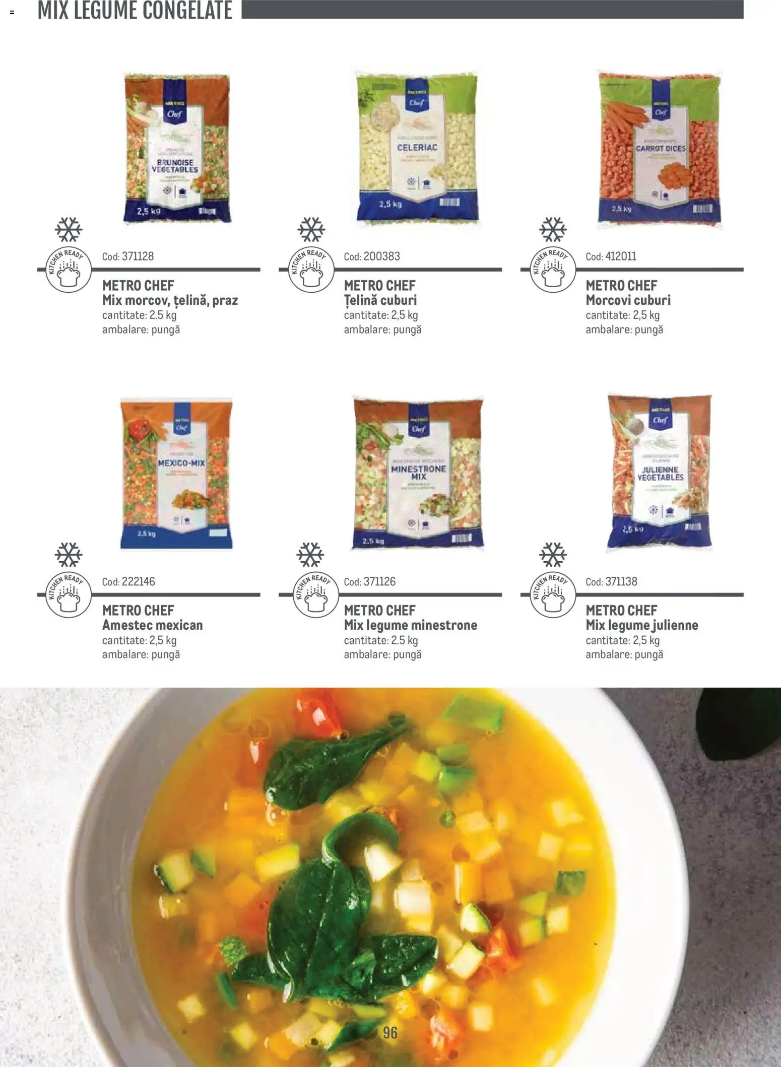 Noul catalog Metro – valabil de la 14.11.2024 | Pagină: 96 | Produse: Pungă, Țelină, Morcovi, Legume