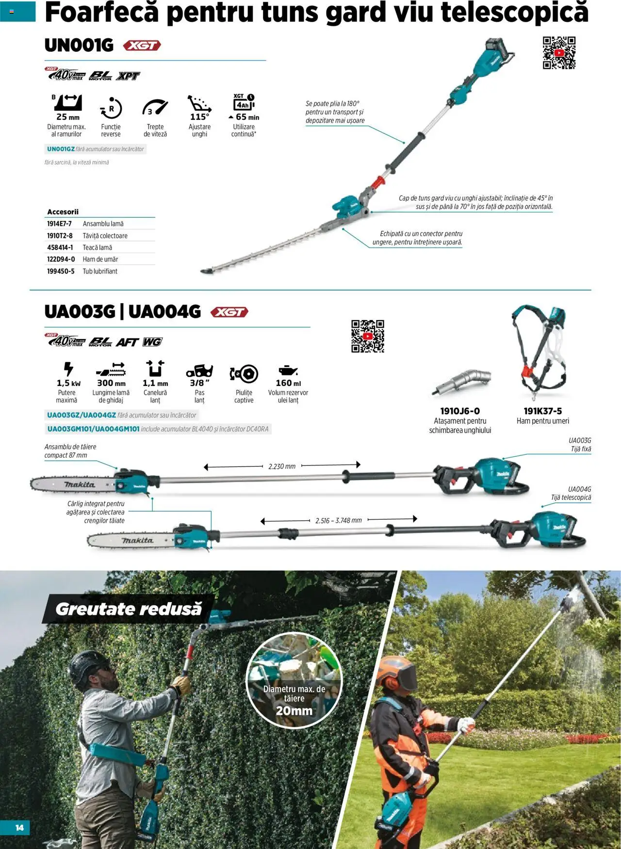 Noul catalog Makita – valabil de la 14.05.2025 | Pagină: 14 | Produse: Încărcător, Conector, Ulei