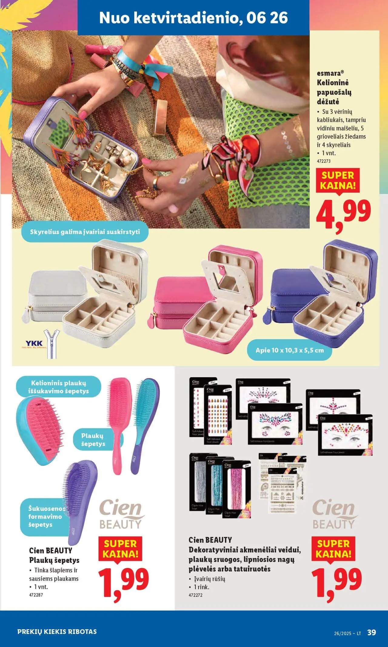 LIDL leidinys - Ne maisto prekių pasiūlymai│galioja nuo 23.06.2025 | Puslapis: 39