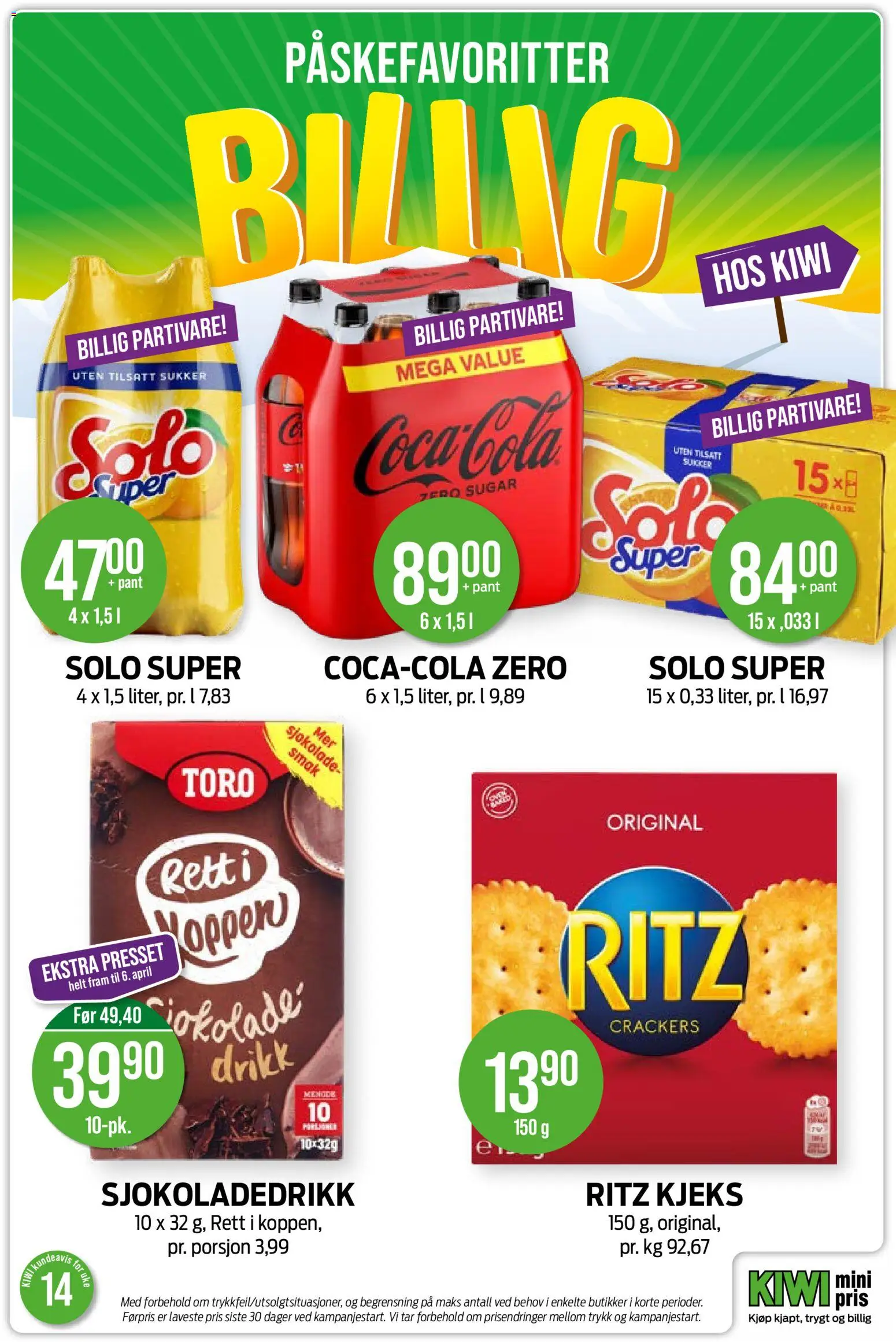 Nye » Kiwi kundeavis « er nå online. Se alle Apriltilbud på mobilen og spar! | Norway