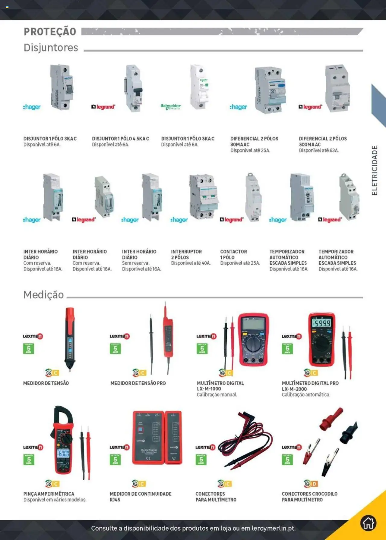 Leroy Merlin Catálogo │ válido de 18.11.2024 | Página: 63 | Produtos: Escada, Polos, Pinça, Interruptor