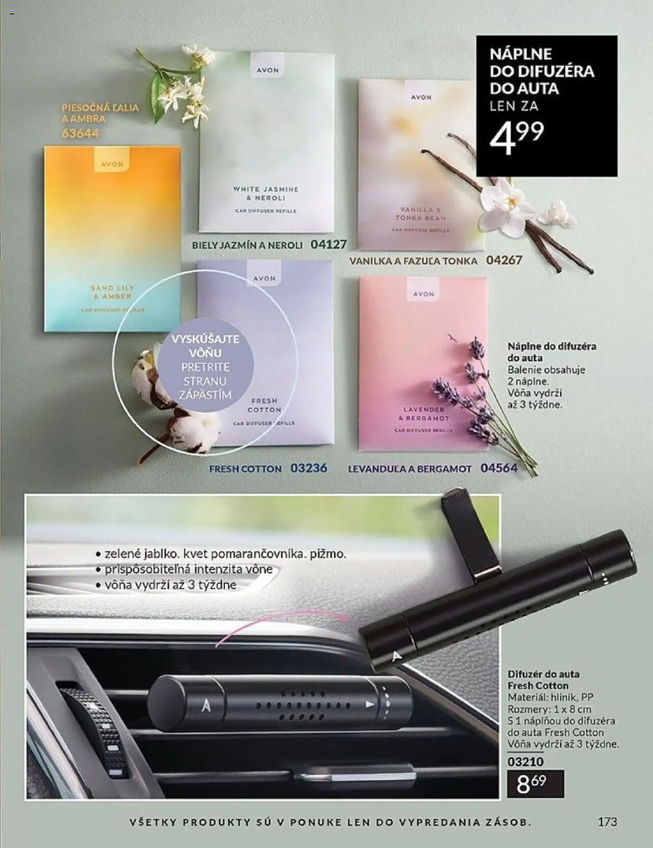Nové Avon akcie – leták je platný od 01.10.2025 | Strana: 173 | Produkty: Difúzer, Fazuľa